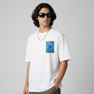 Unisex Oversized Cotton Graphic T-Shirt - Dunk Darbar