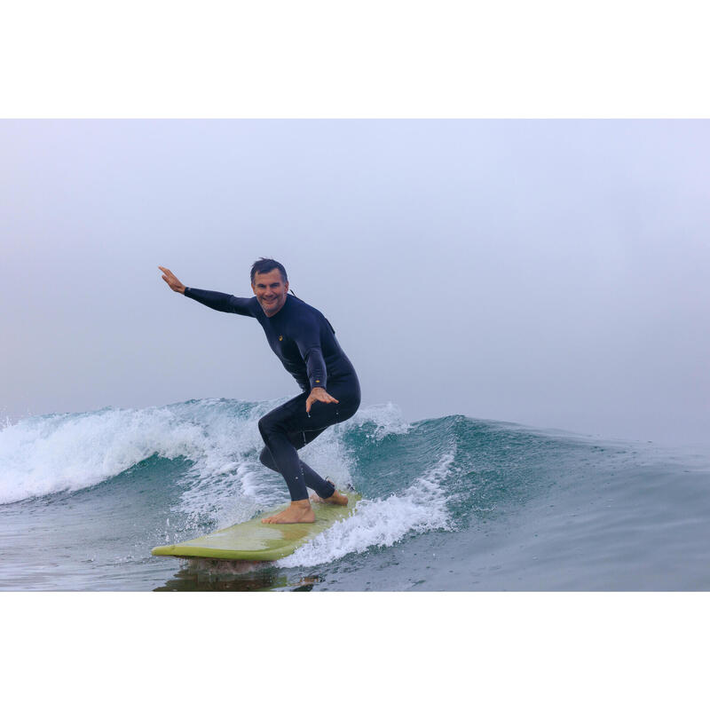 Combinezon întreg surf cauciuc natural 2/2 mm Yulex 100 Albastru Bărbați