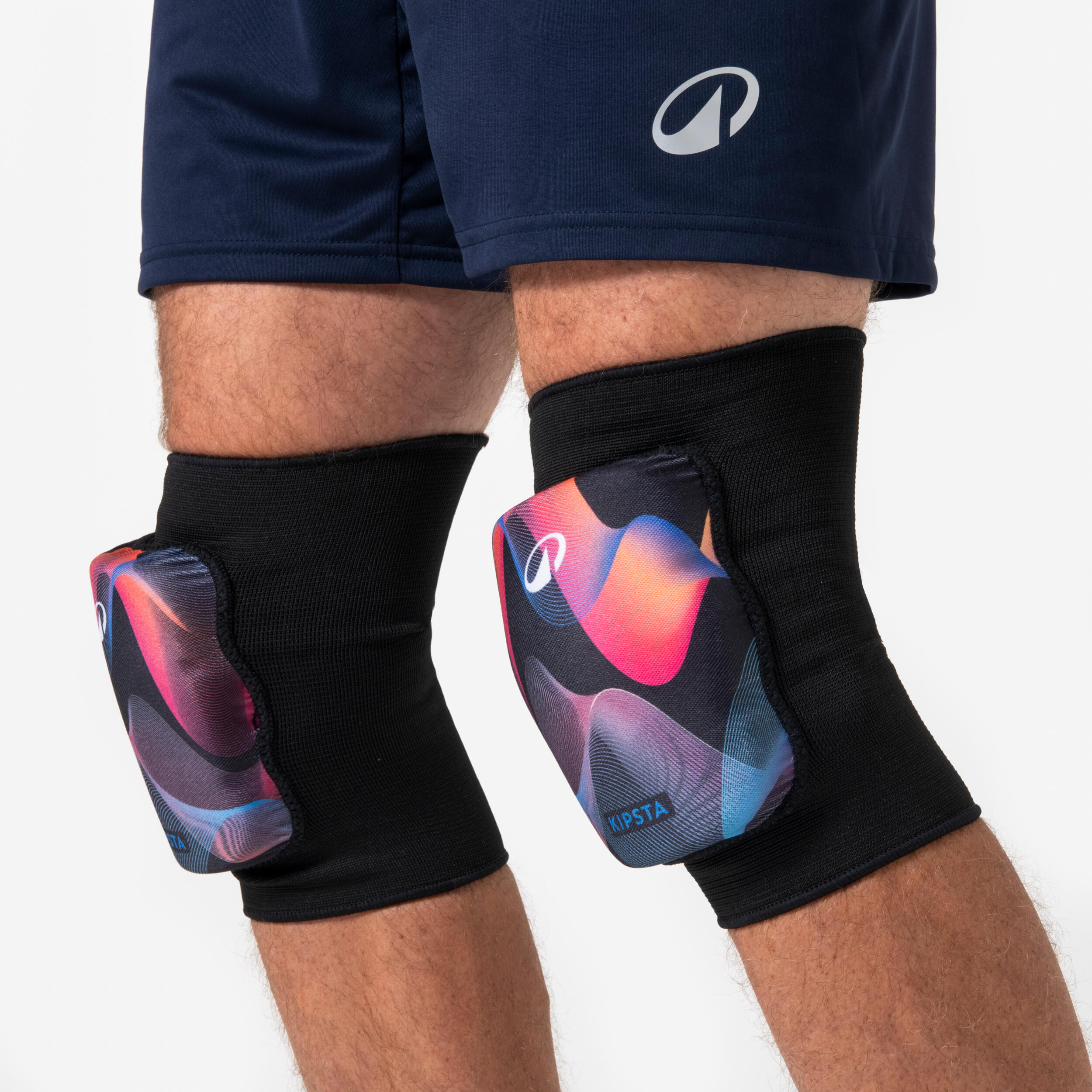 Joelheiras de Voleibol VKP100 Preto Waves 6/7