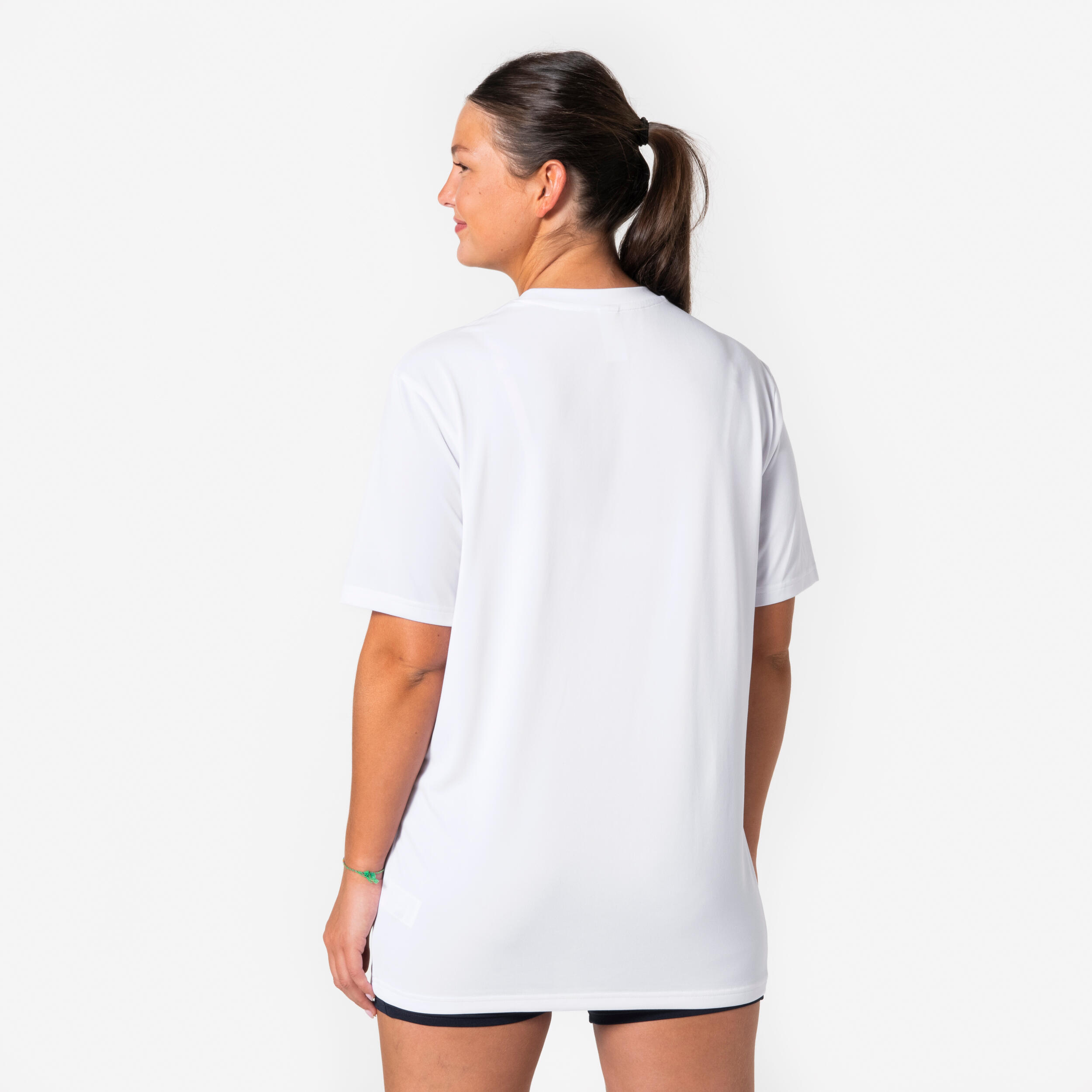 T-shirt de volley homme femme, VB training blanc 6/12