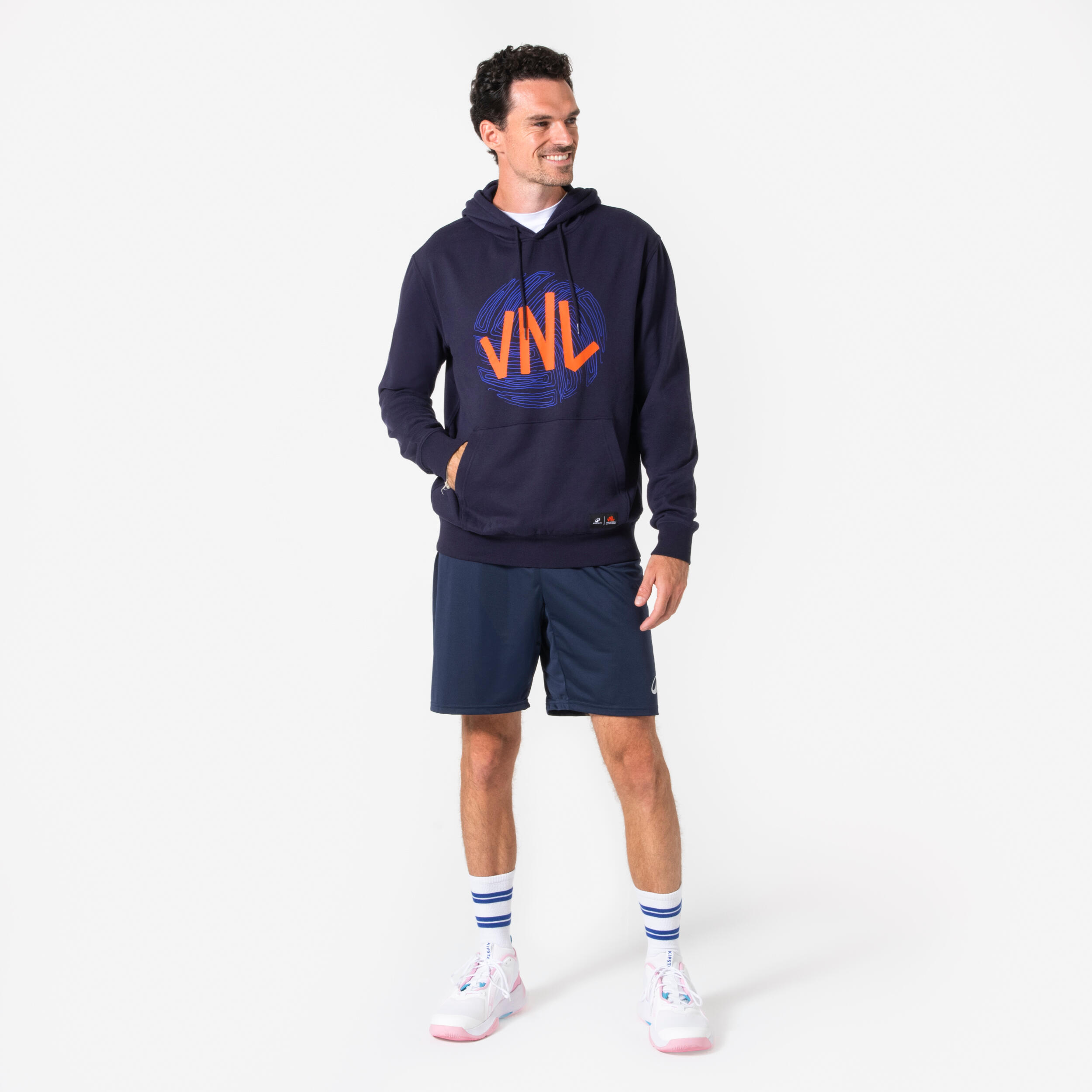 Men's/Women's Volleyball Hoodie Sweatshirt, Official VNL  - KIPSTA