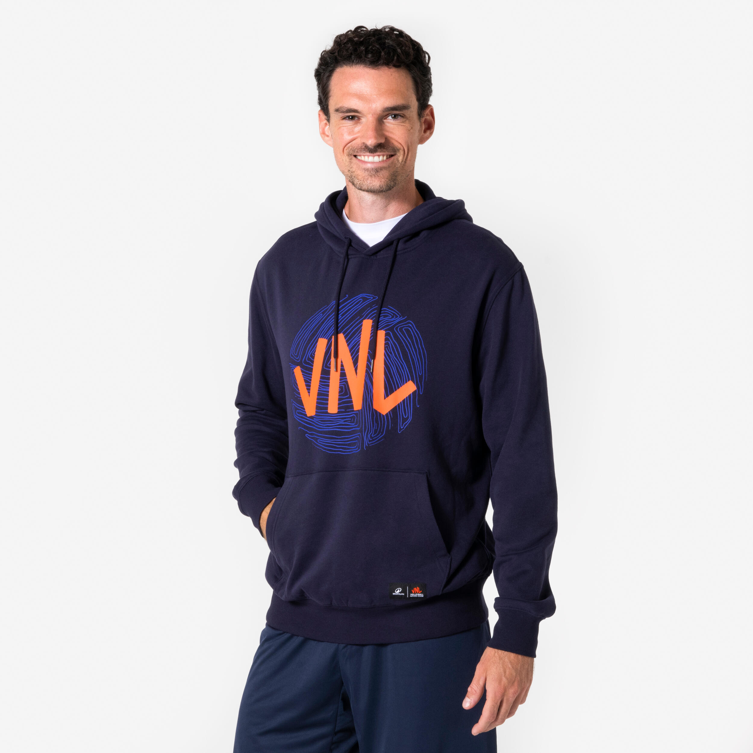 Men's/Women's Volleyball Hoodie Sweatshirt, Official VNL  - KIPSTA