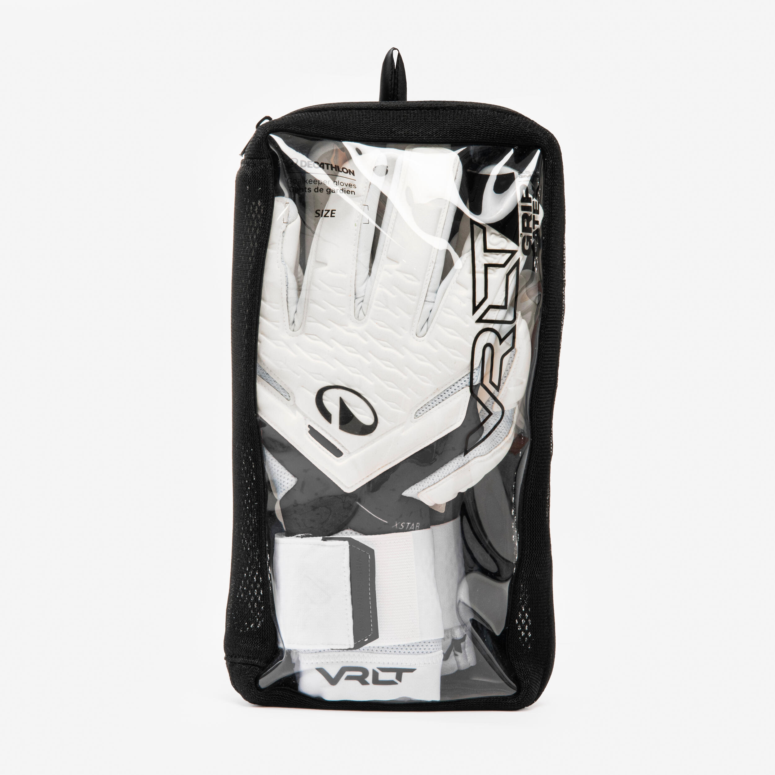Guantes de portero de fútbol F900 VIRALTO adulto blanco negro 9/11