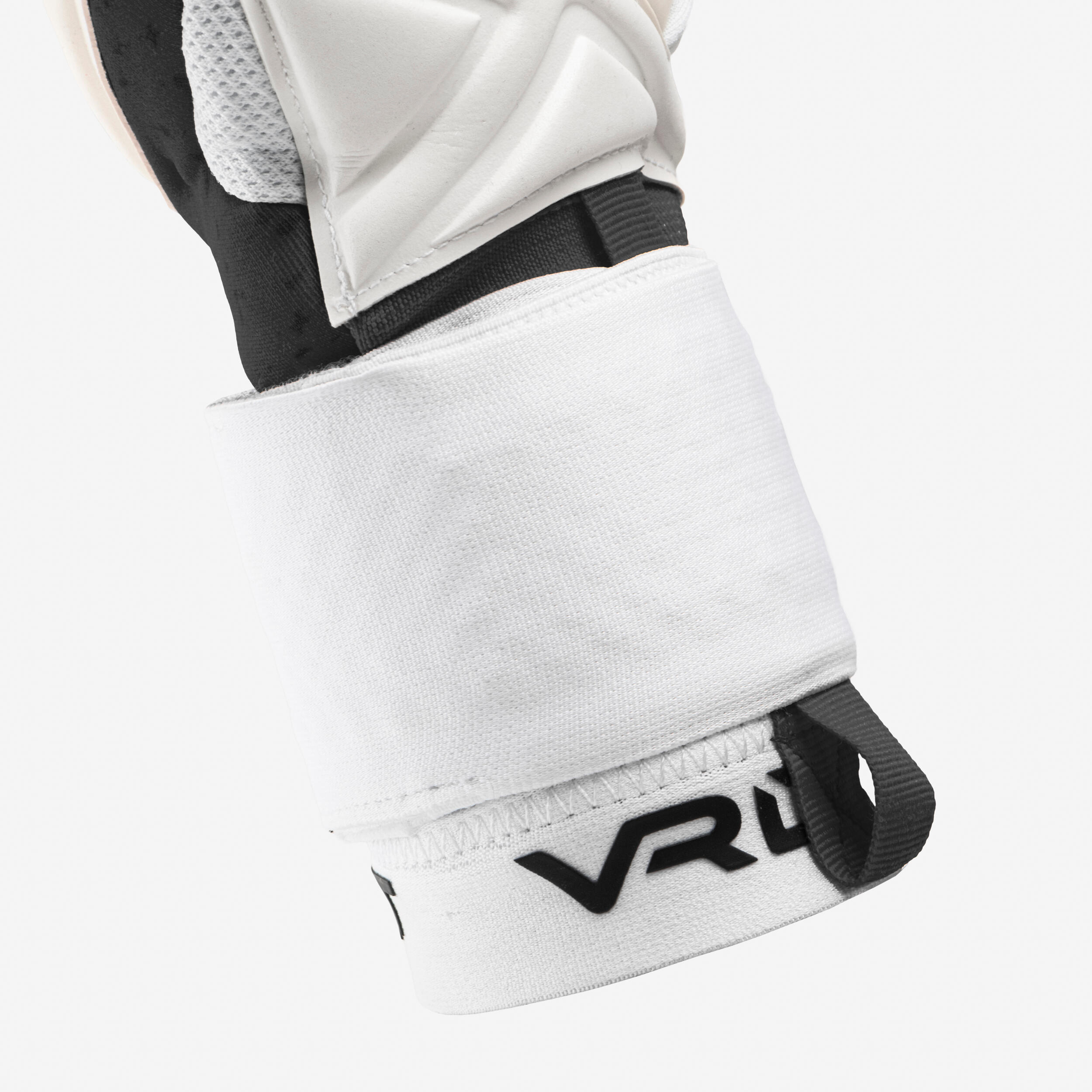 Guantes de portero de fútbol F900 VIRALTO adulto blanco negro 7/11