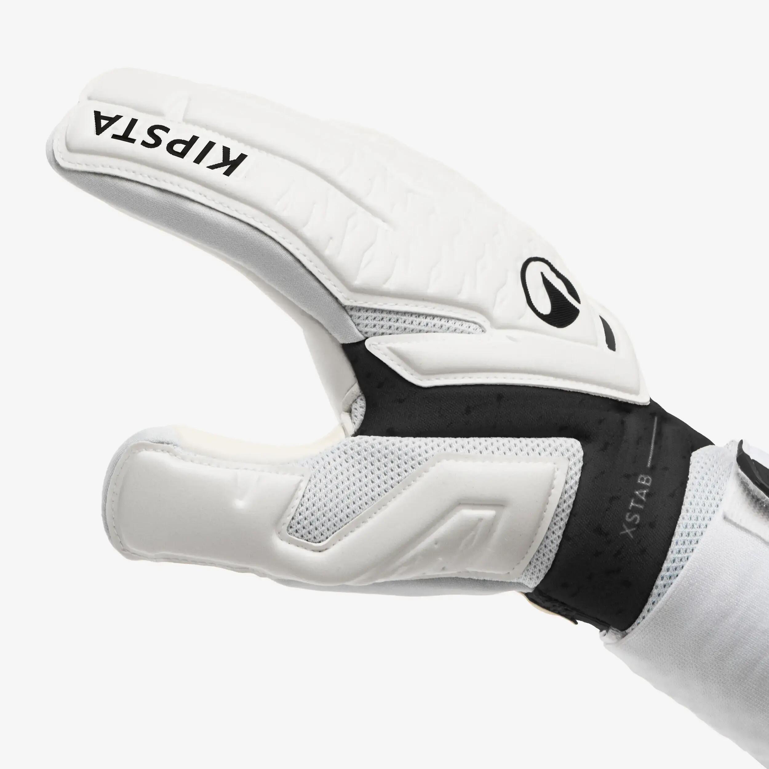 Adult Football Goalkeeper Gloves F900 Viralto - White/Black -  4