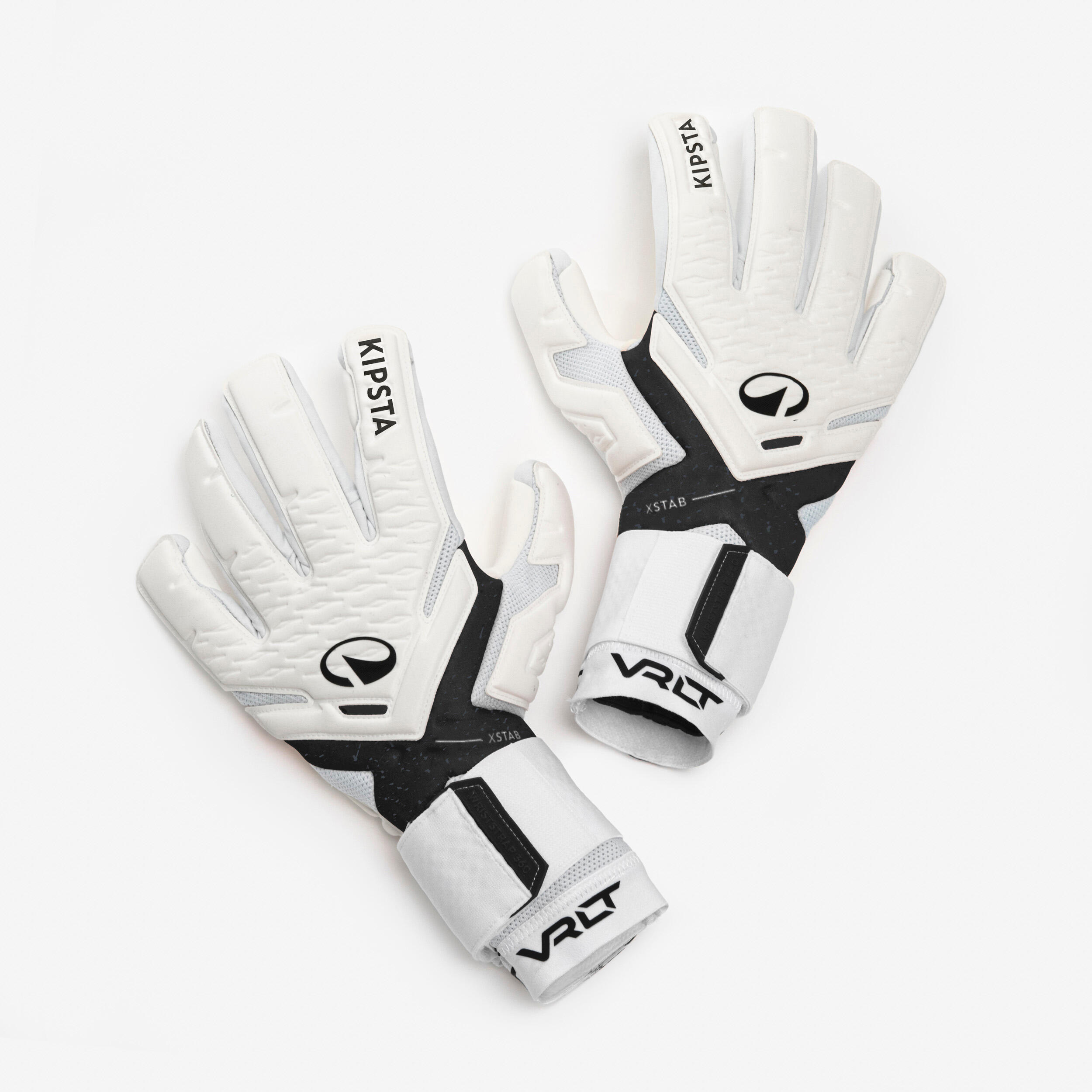 kipsta Adult Football Goalkeeper Gloves F900 Viralto - White/Black-picture-1