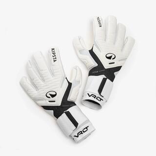 Adult Football Goalkeeper Gloves F900 Viralto - White/Black
