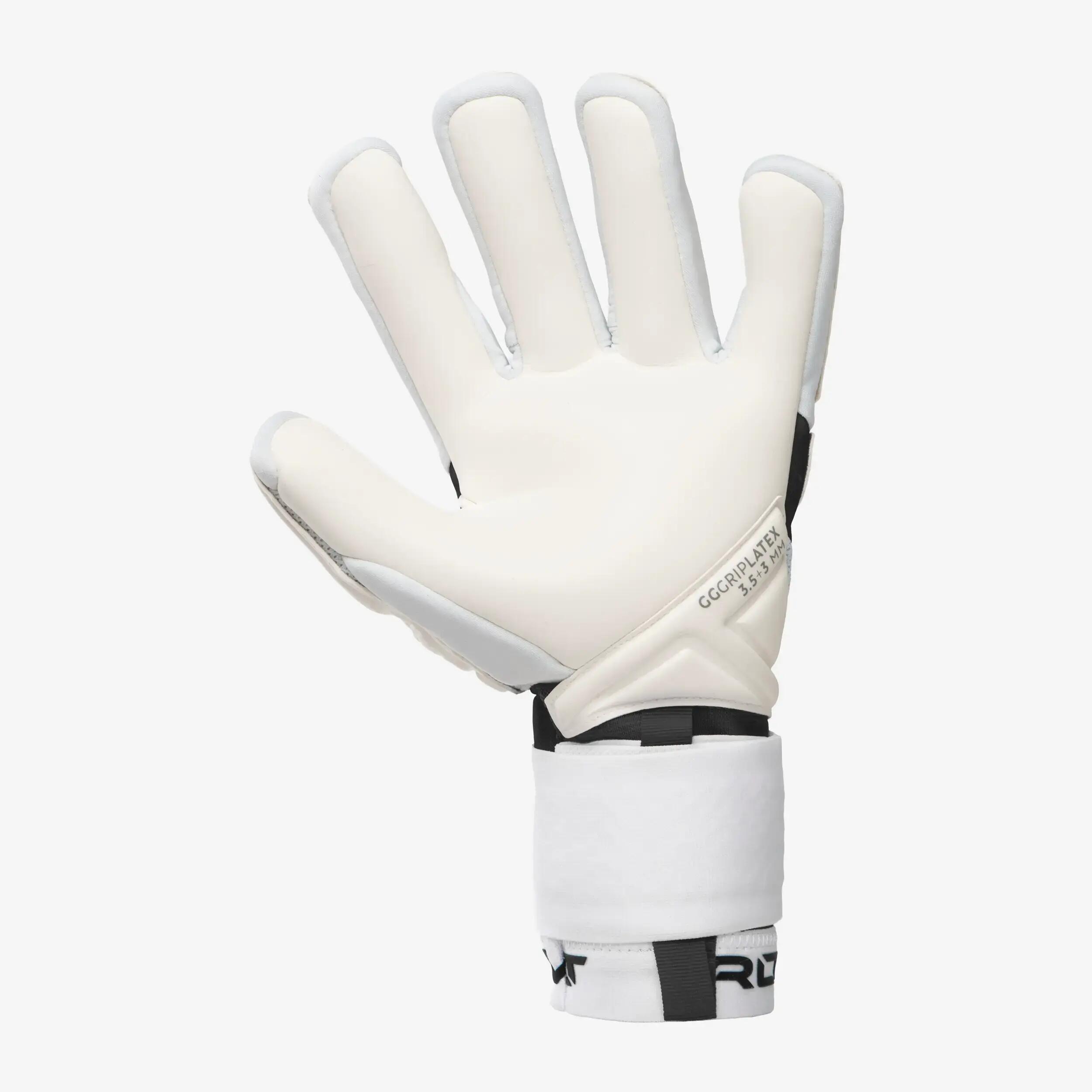 Adult Football Goalkeeper Gloves F900 Viralto - White/Black -  2