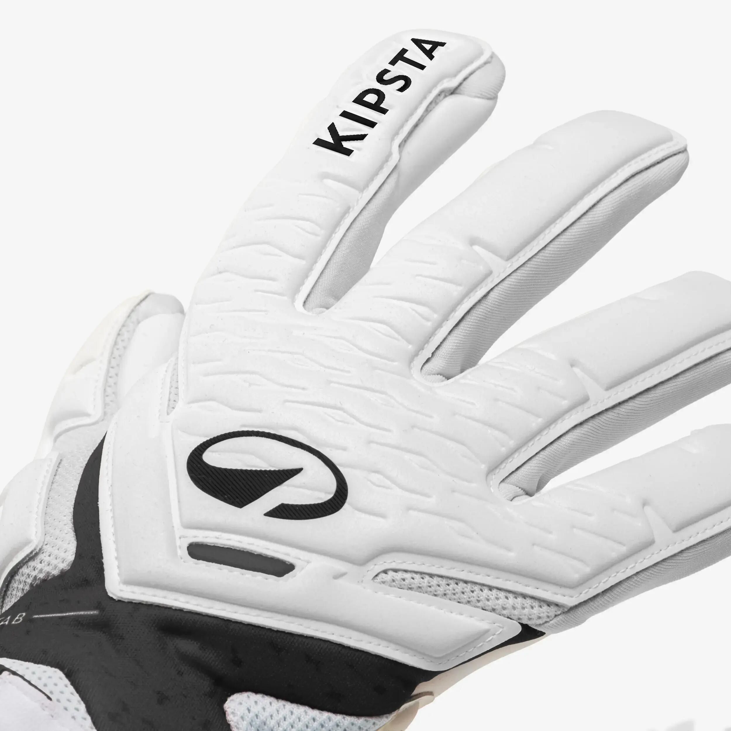 Adult Football Goalkeeper Gloves F900 Viralto - White/Black -  5