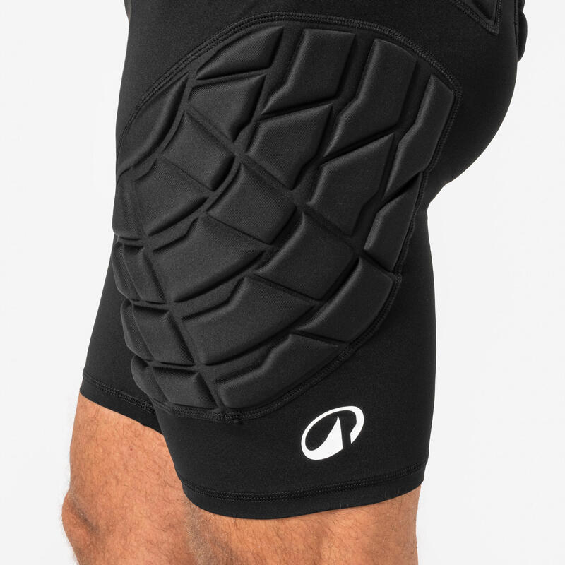 Șort interior de protecție de handbal HSH500P Negru Adulți
