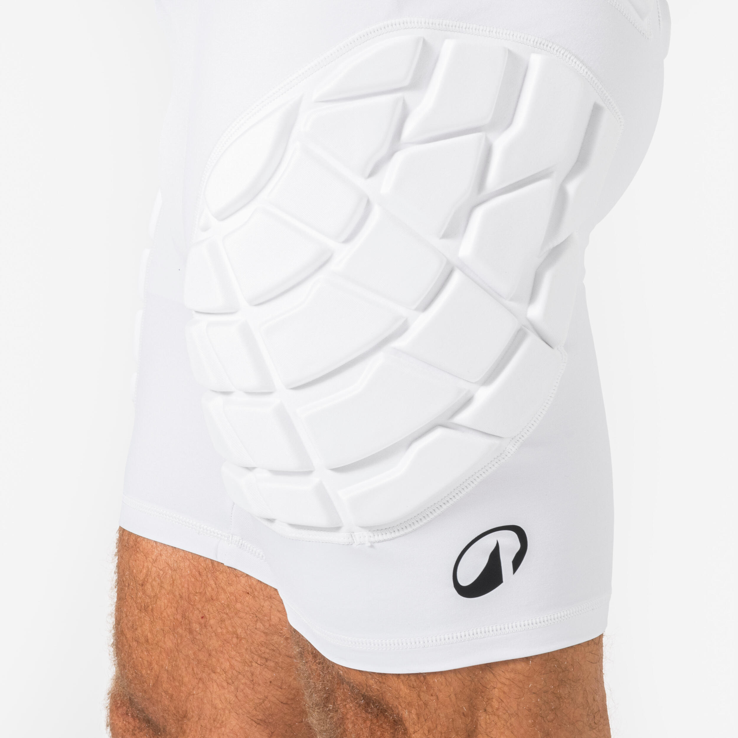 Sous-short de protection de handball adulte, HSH500P blanc 5/9