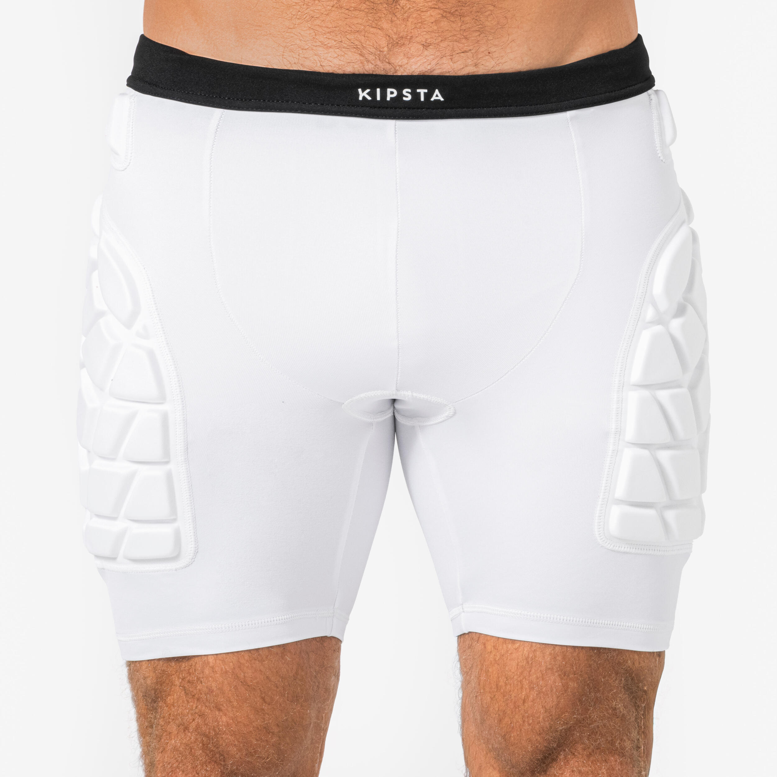 Sous-short de protection de handball adulte, HSH500P blanc 3/9
