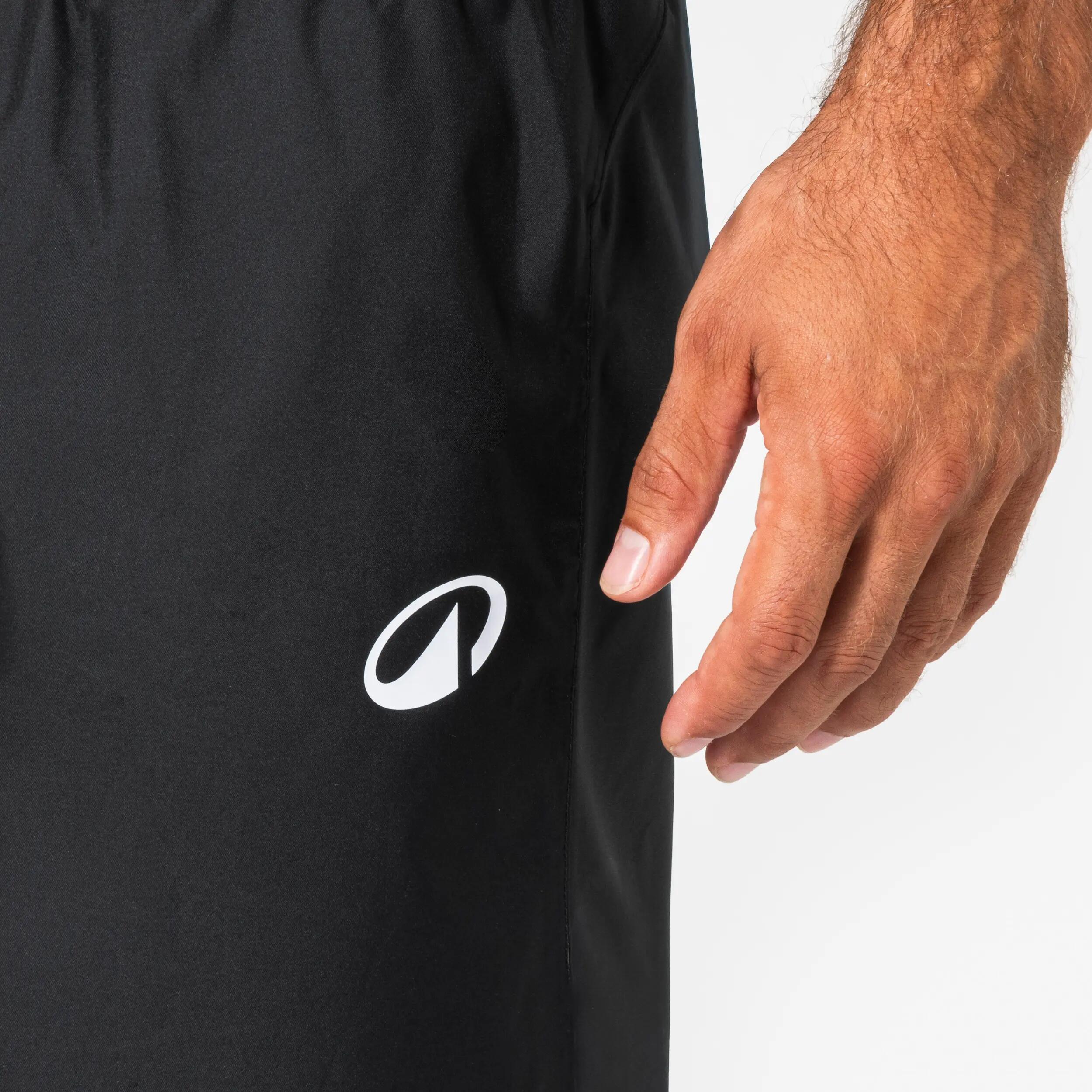 Regenbroek voor rugby voor volwassenen R500 zwart 4/6