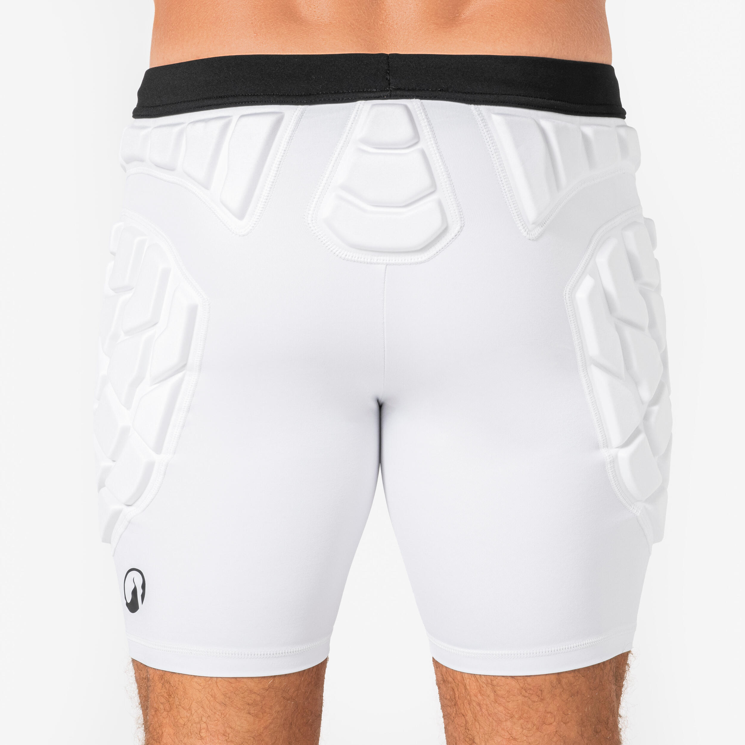 Sous-short de protection de handball adulte, HSH500P blanc 6/9