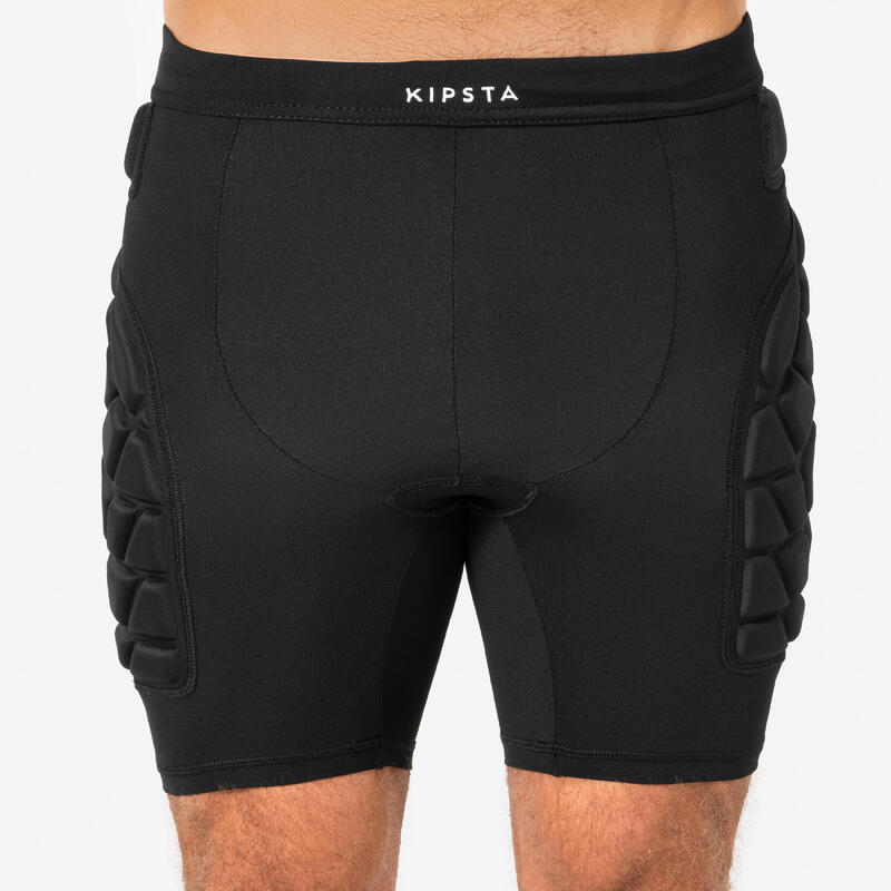 Șort interior de protecție de handbal HSH500P Negru Adulți