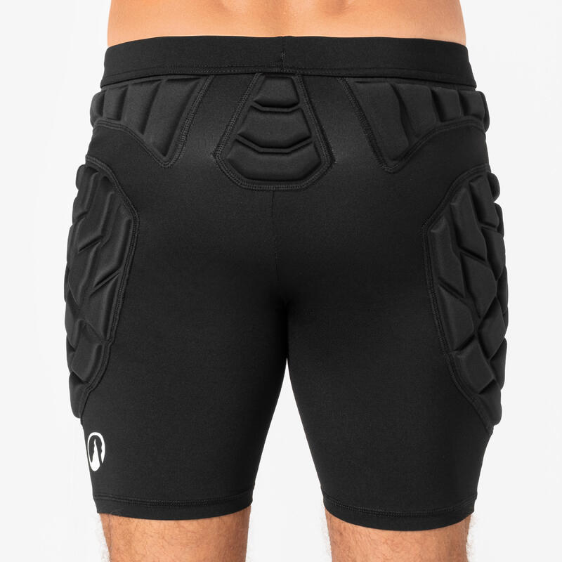Șort interior de protecție de handbal HSH500P Negru Adulți