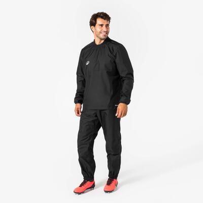 Giacca impermeabile rugby adulto R 500 nera