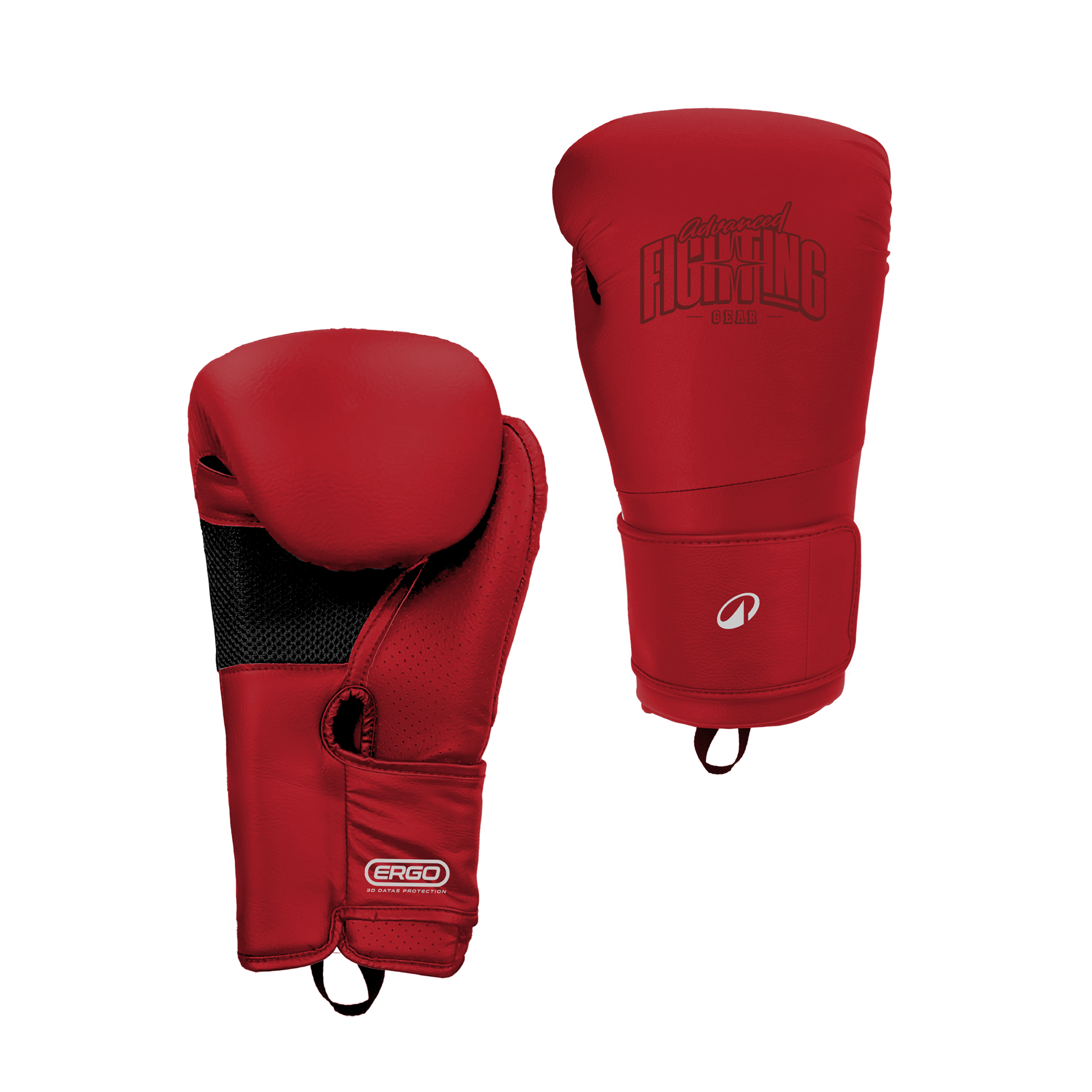 Gants de boxe training avec mousse ergonomique, rouge - Domyos