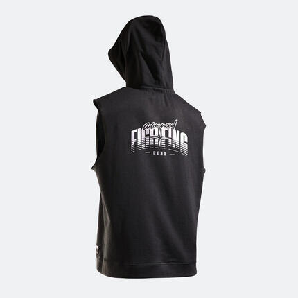 Débardeur capuche boxe ample homme, noir