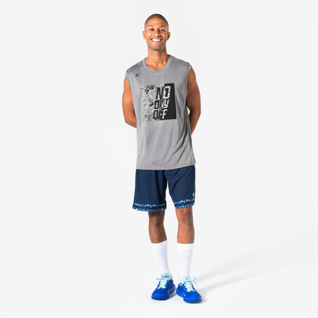 Майка для баскетболу унісекс Fast 500 сіра