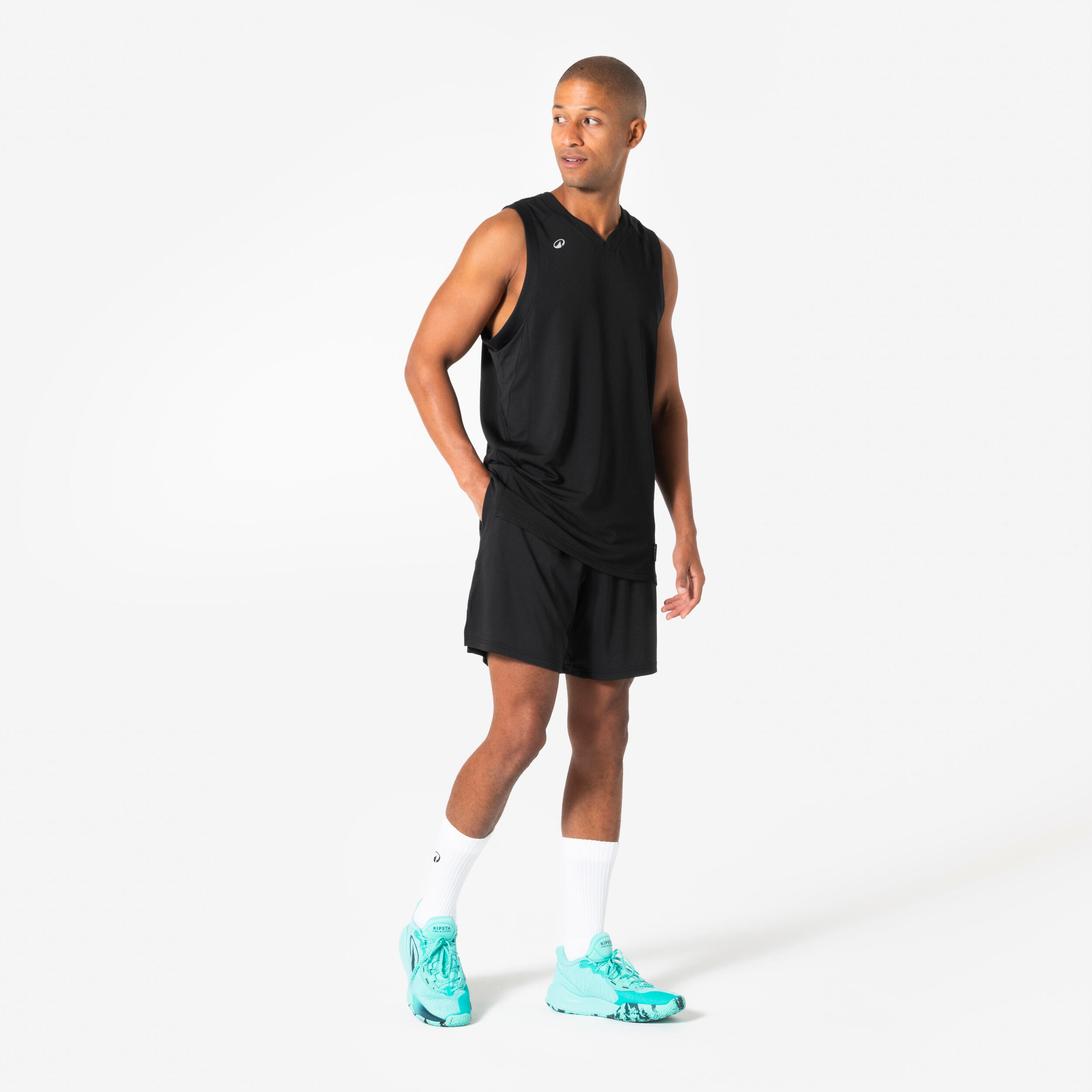 Short de basketball avec poches, 500 2/8