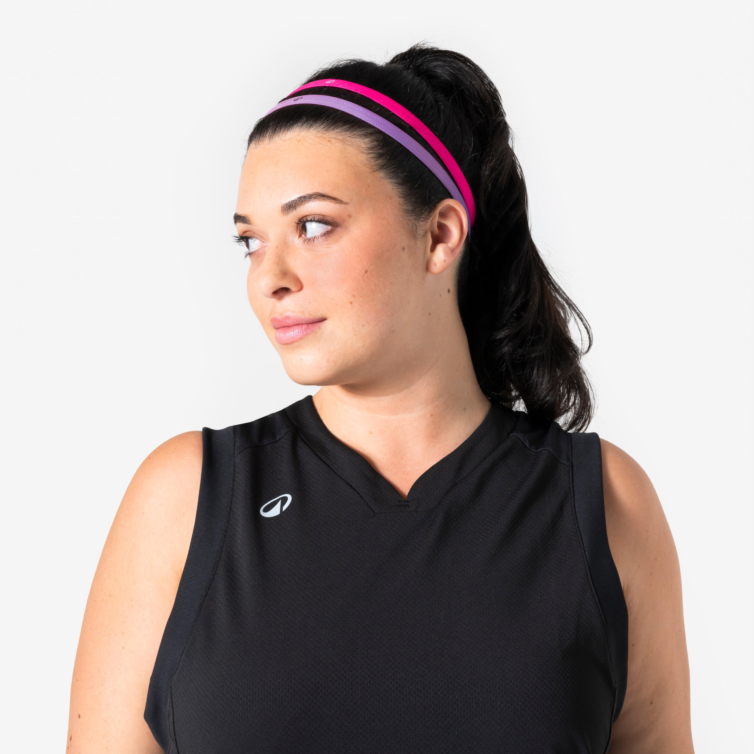 Lot De 2 Bandeaux Sport BELEVO – 9cm, Noir Et Blanc – Unisexe Coton élasthanne