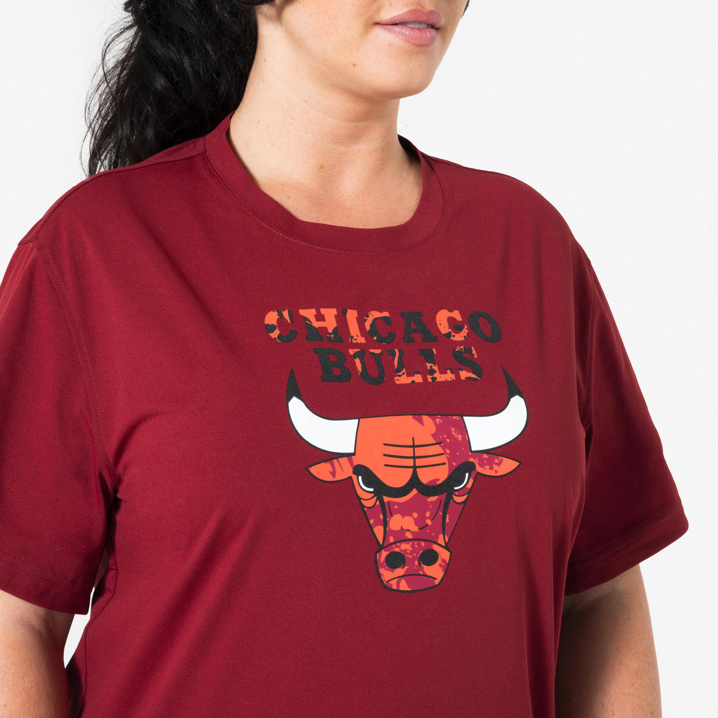 Unisex NBA Bulls Basketball T-shirt 900 - Red -  2
