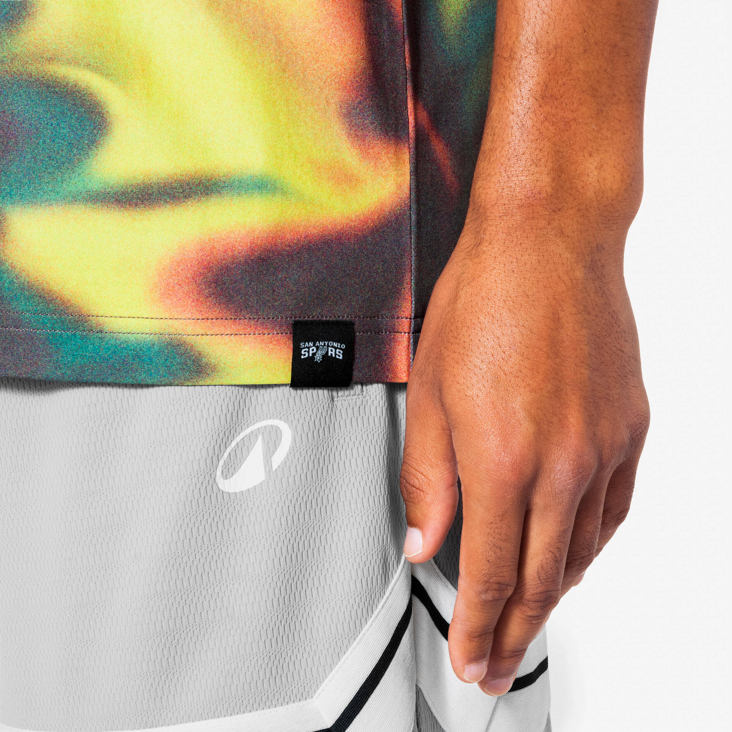 Men's/Women's Basketball T-Shirt 500 - NBA Spurs/Camo/Yellow -  5