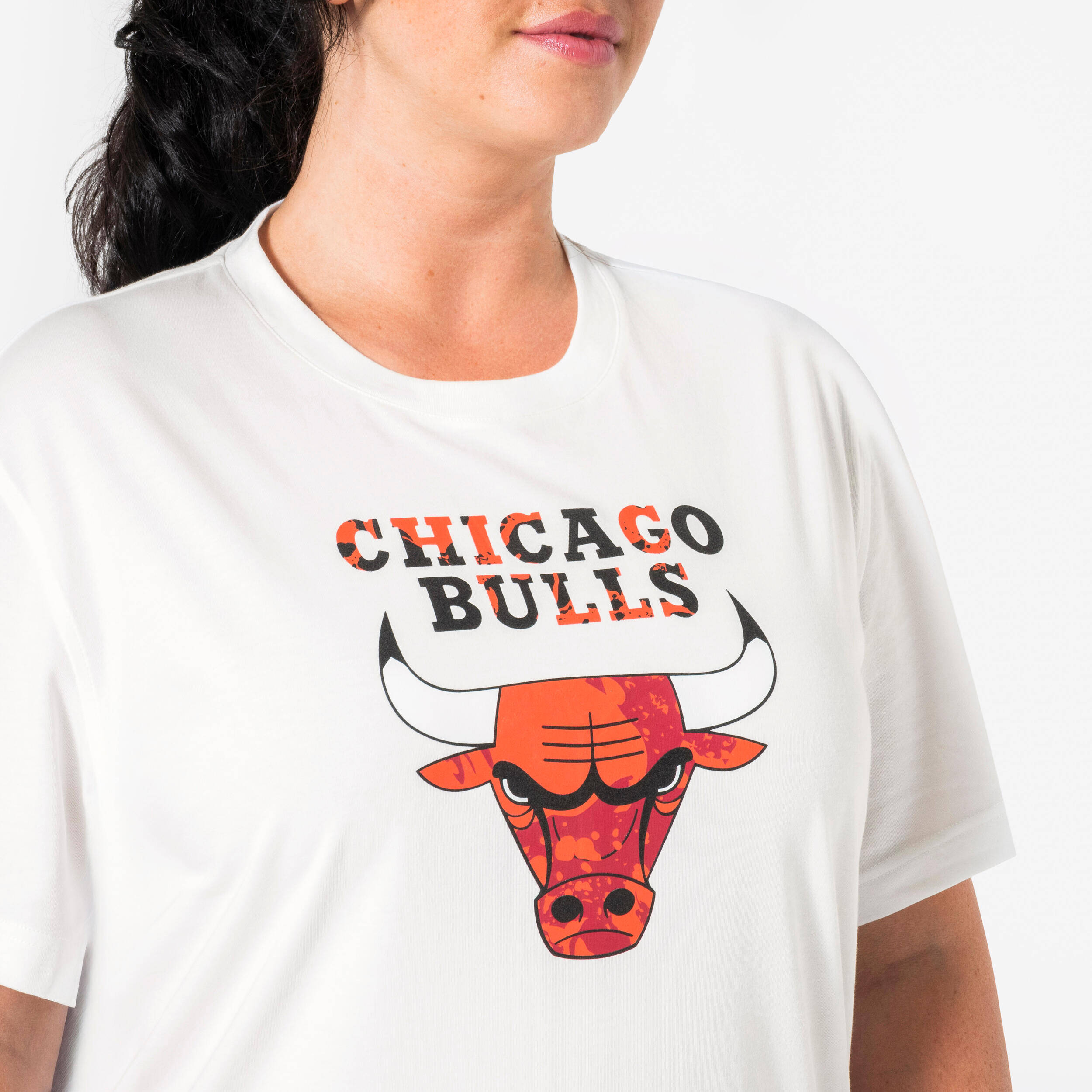Unisex NBA Bulls Basketball T-shirt, 900 - White -  2