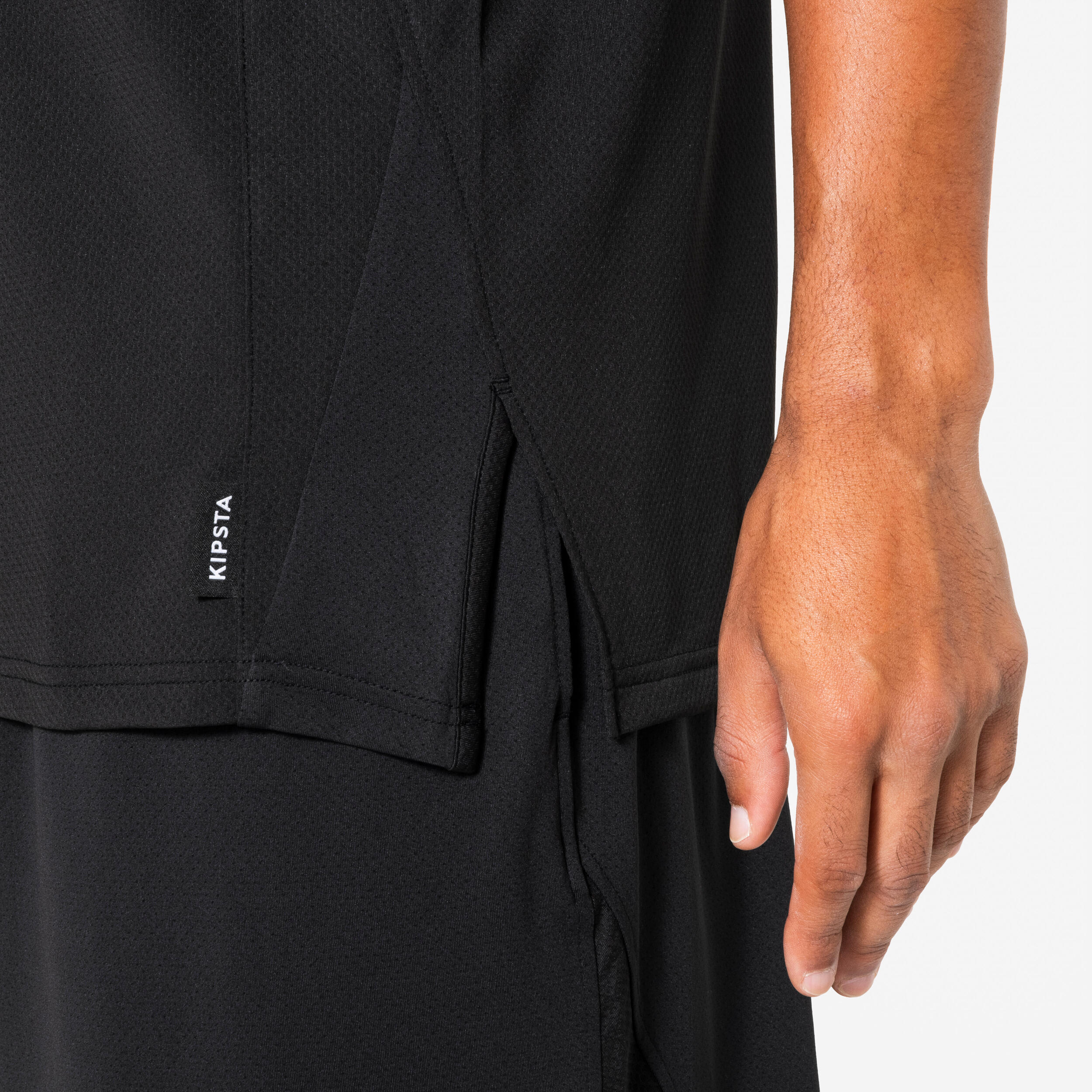 Maillot de basket léger respirant homme femme, Tank 500 noir 4/10