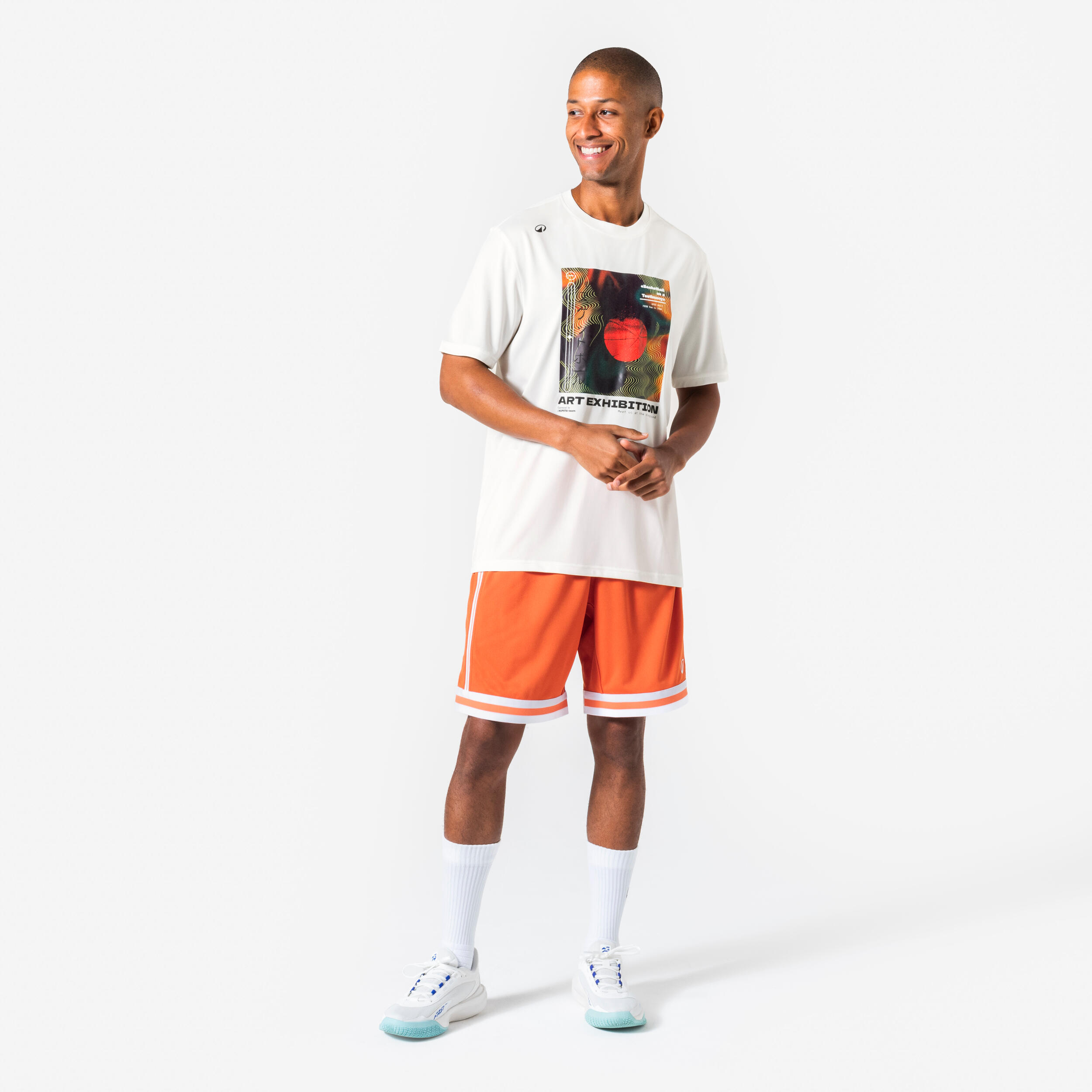 Basketball T-Shirt/Jersey TS500 Fast - White