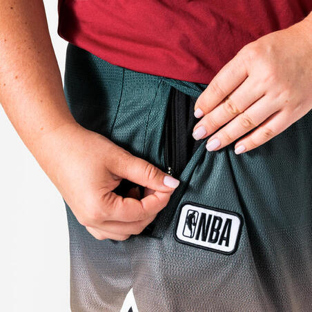 Шорти баскетбольні SH900 чоловічі/жіночі NBA зелені/помаранчеві