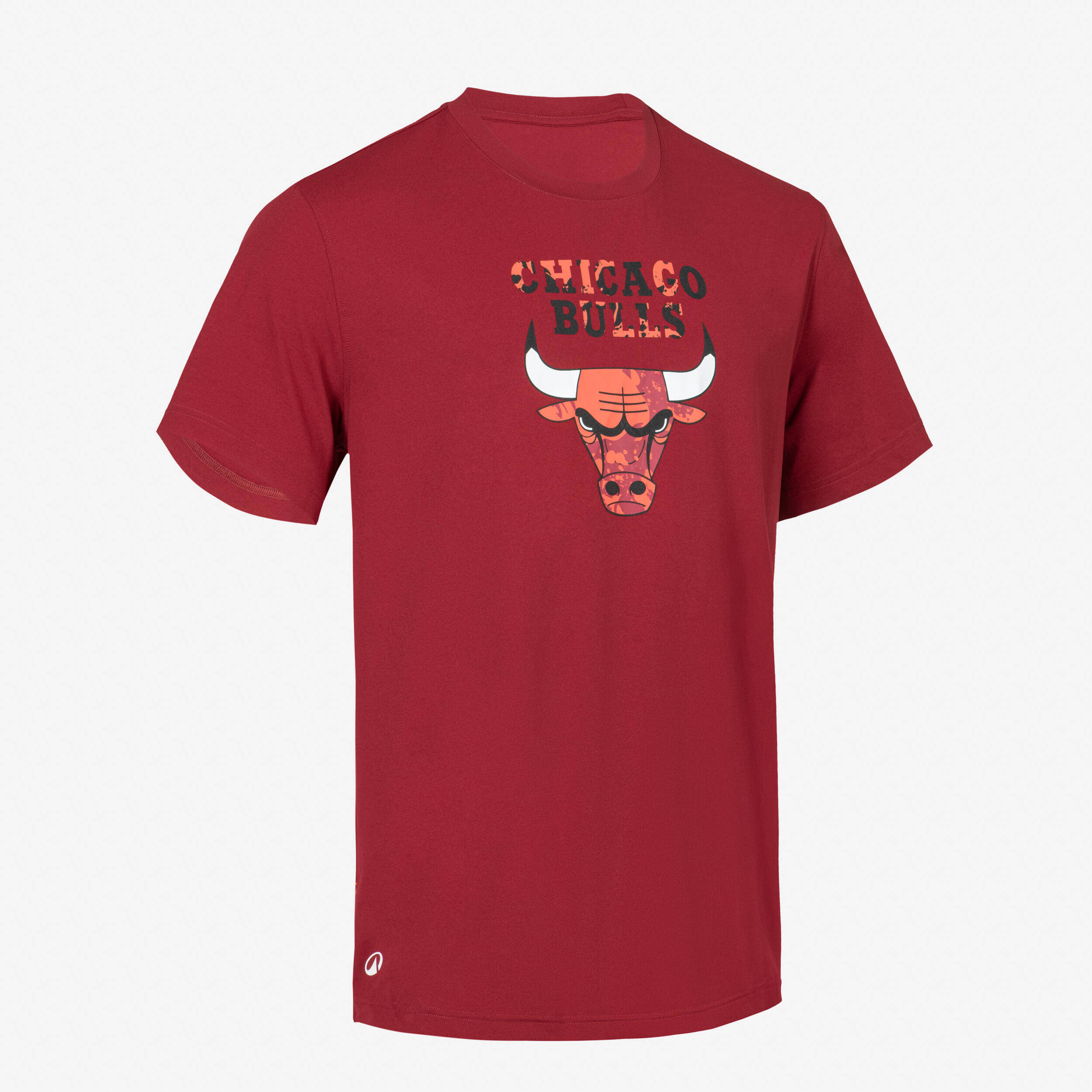 Kids'/Junior Basketball T-Shirt TS900 NBA Bulls - Burgundy