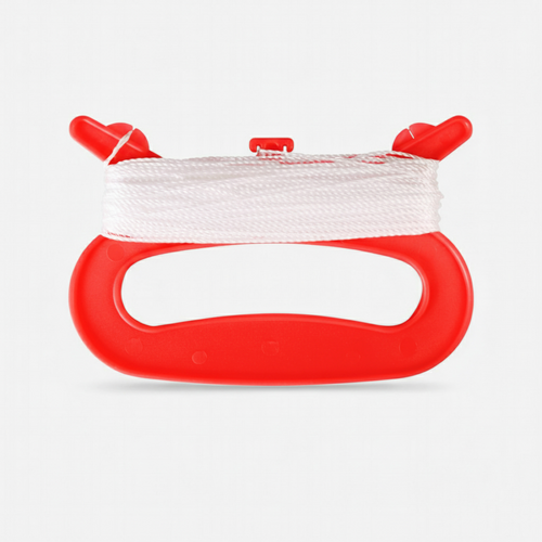 Poignée cerf volant statique avec ligne, rouge