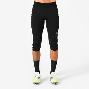 Pantalón pirata de portero con protección adulto F500 negro