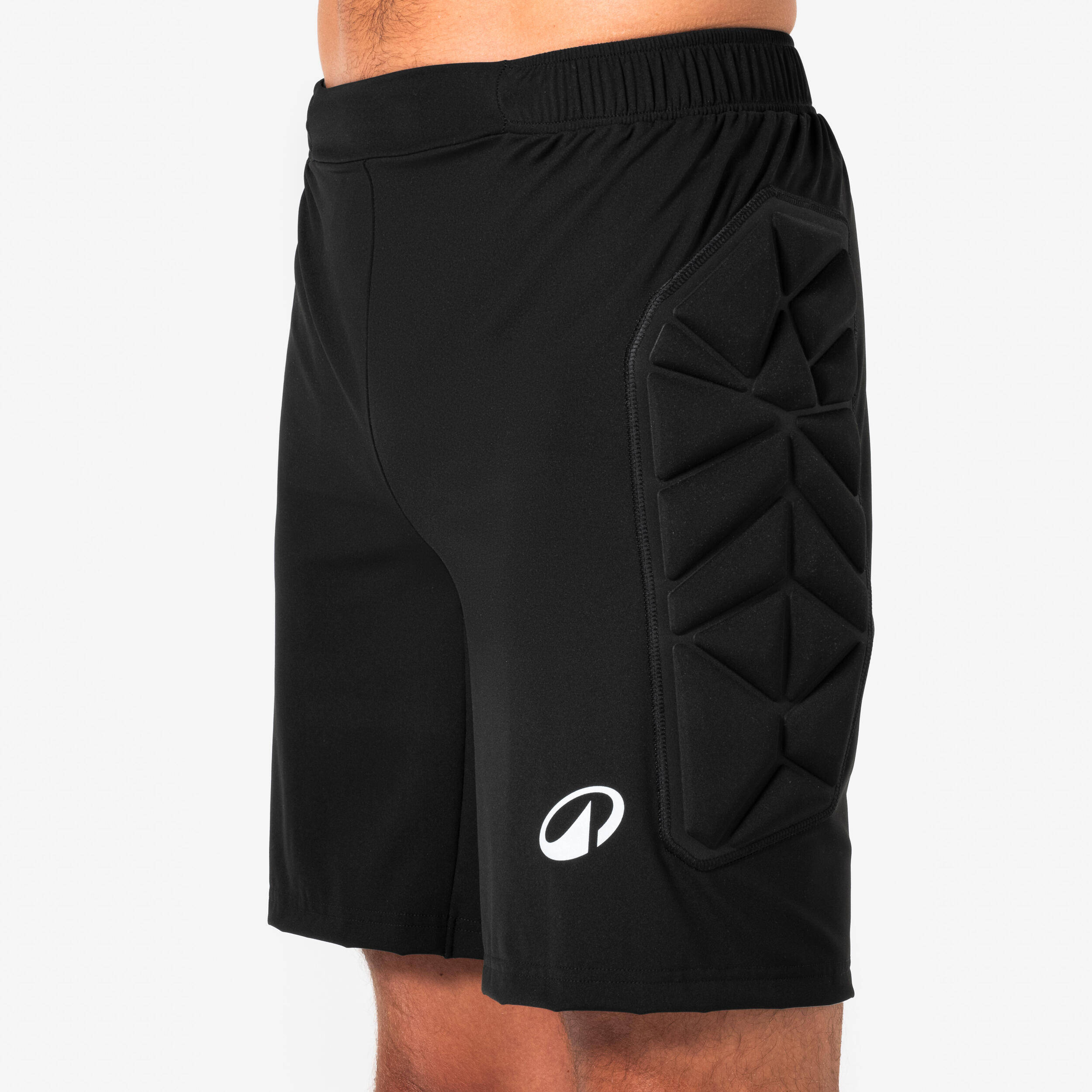 Adult Goalkeeper Shorts with Protection F500 - Black -  2