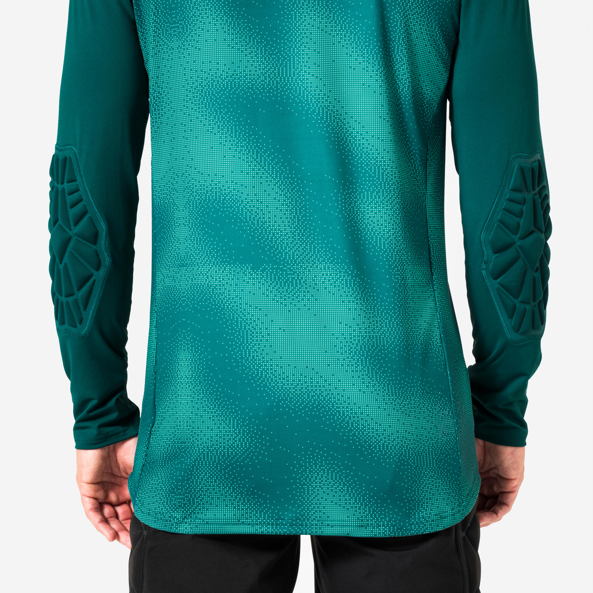 Maillot de gardien de but de foot avec protections adulte, F500 vert 3/10