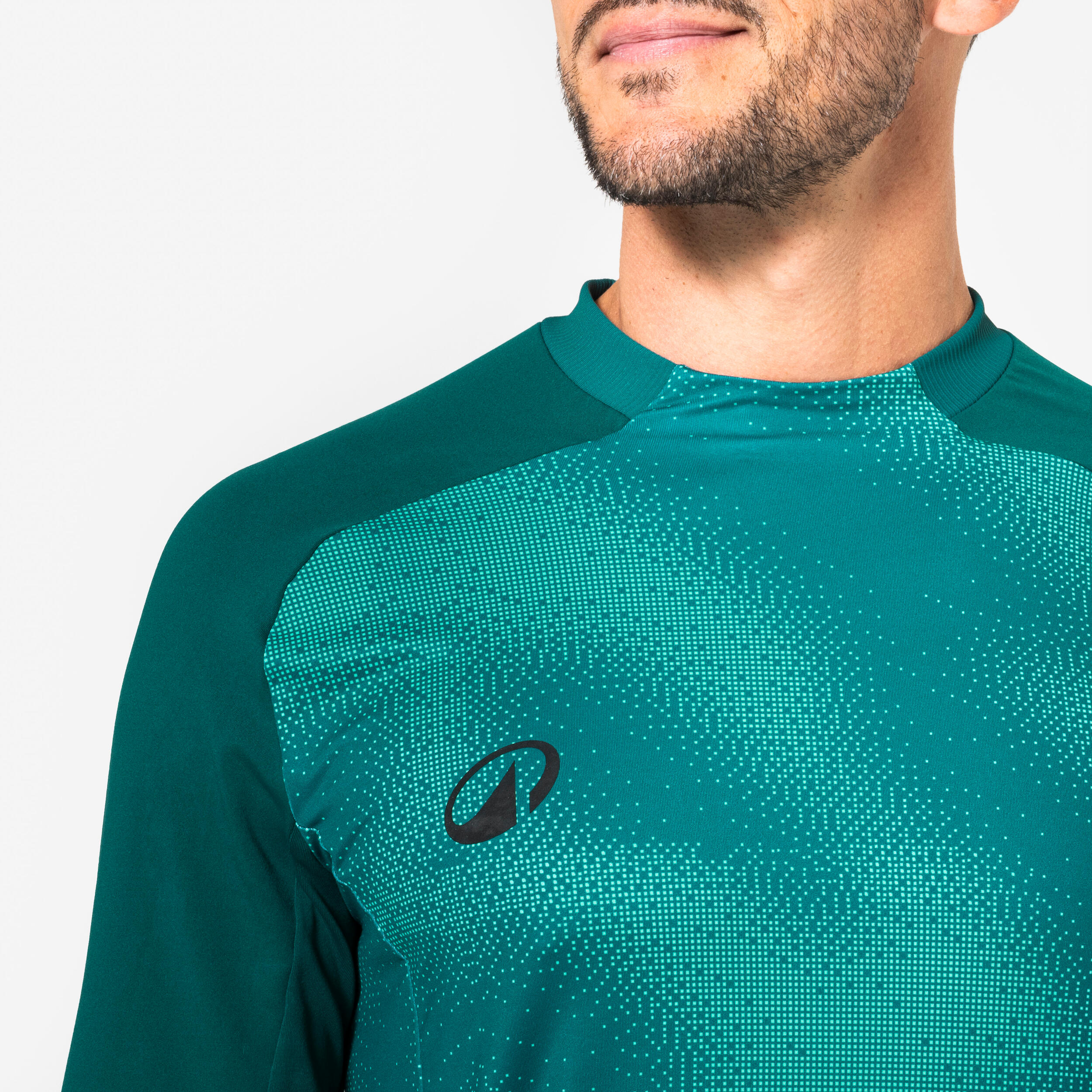 Maillot de gardien de but de foot avec protections adulte, F500 vert 2/10
