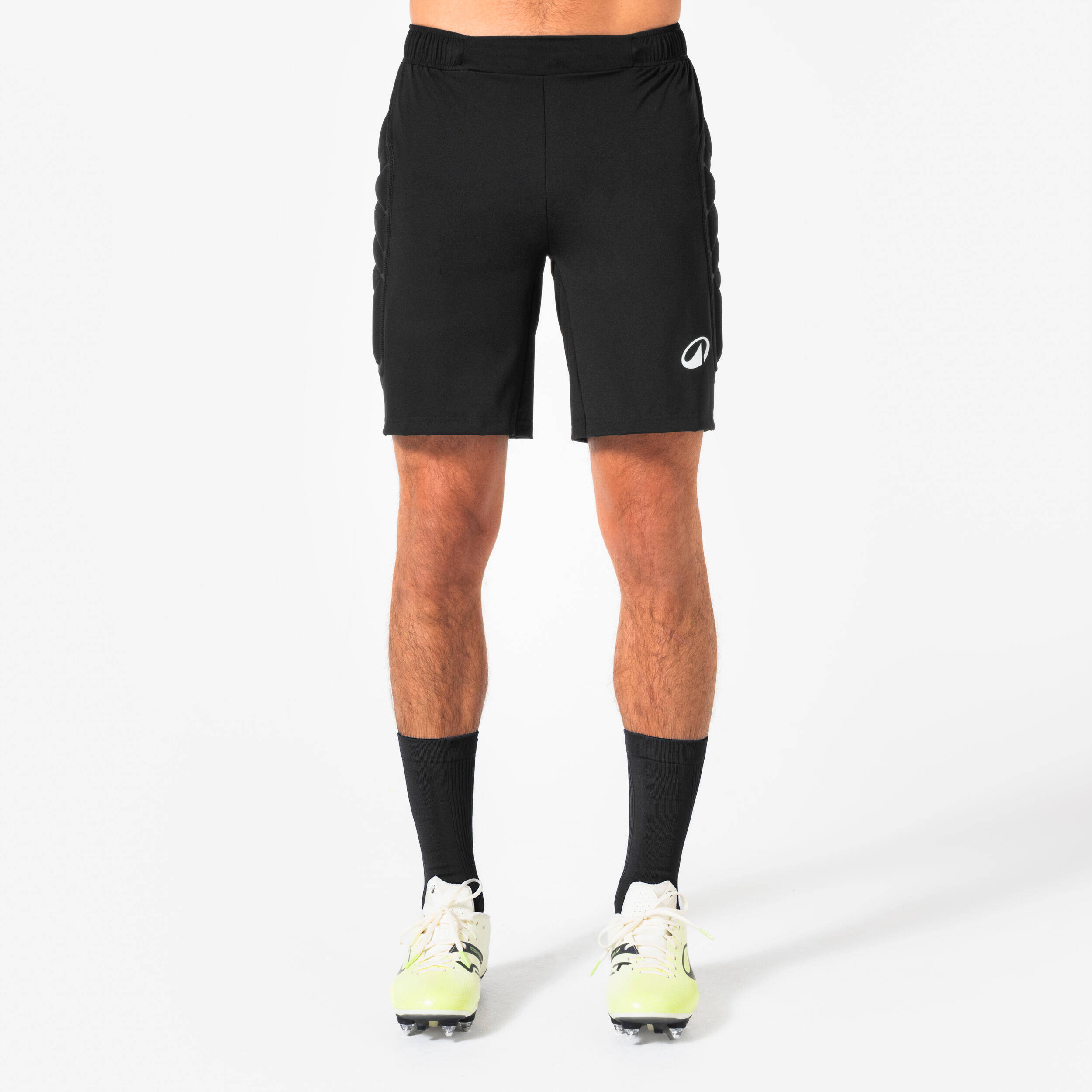 Adult Goalkeeper Shorts with Protection F500 - Black -  3