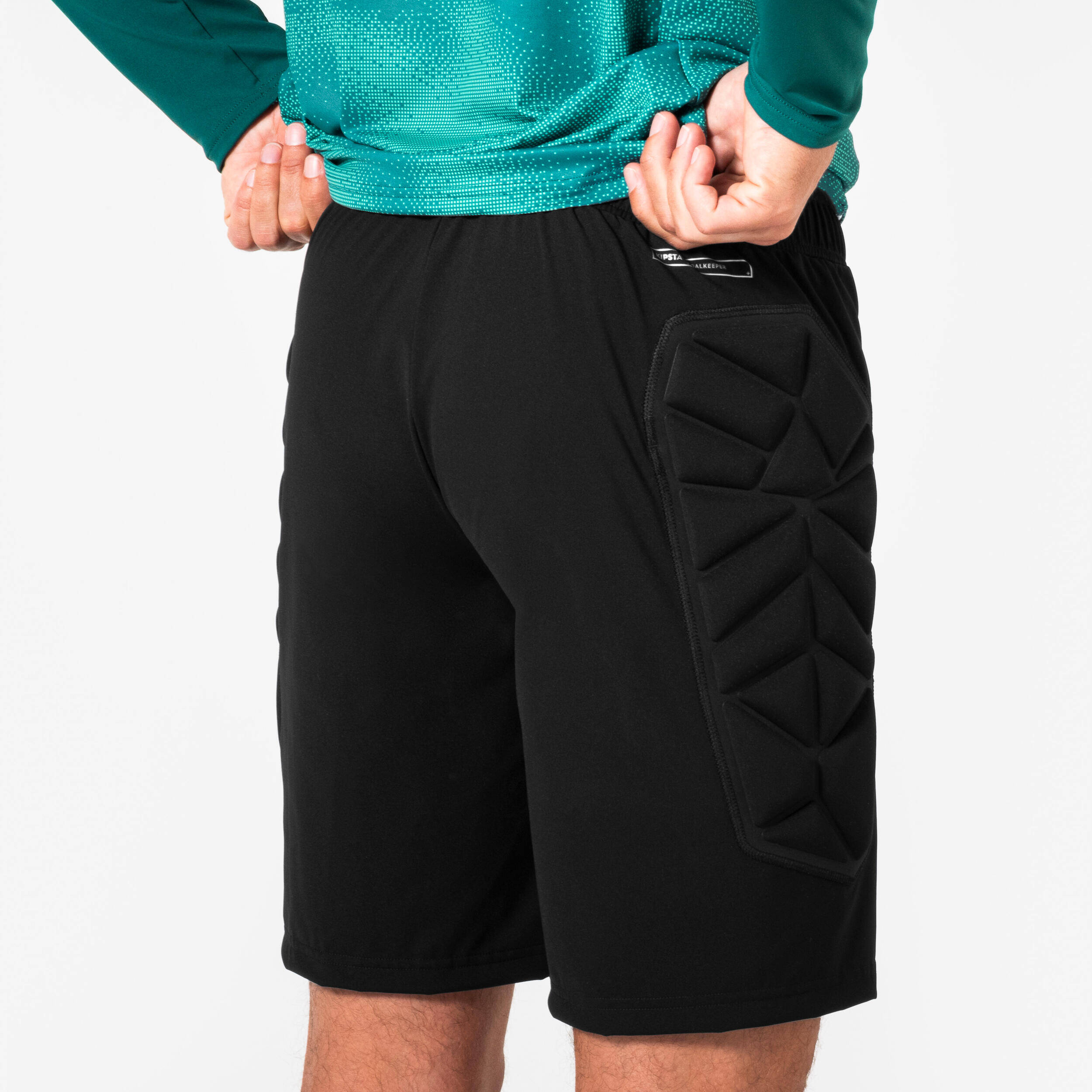 Adult Goalkeeper Shorts with Protection F500 - Black -  4
