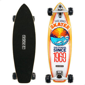 Skateboard infantil 4 ruedas negro 74 cm CB Riders - CD