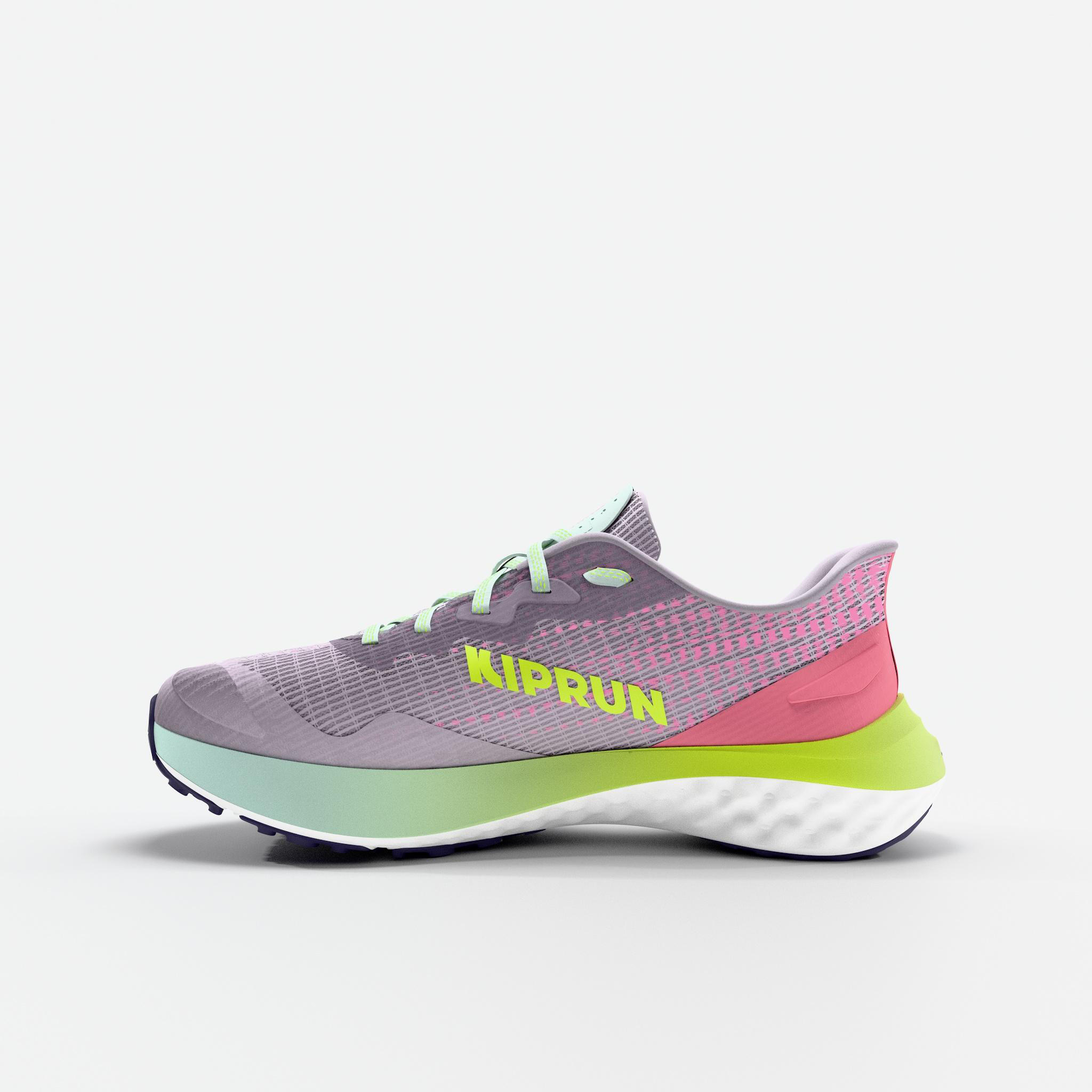 Scarpe running bambino K 500 FAST rosa-lilla 15/30