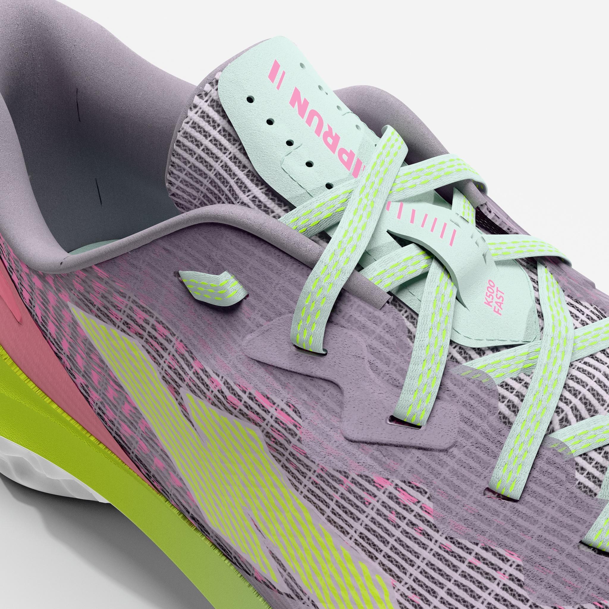 Scarpe running bambino K 500 FAST rosa-lilla 25/30