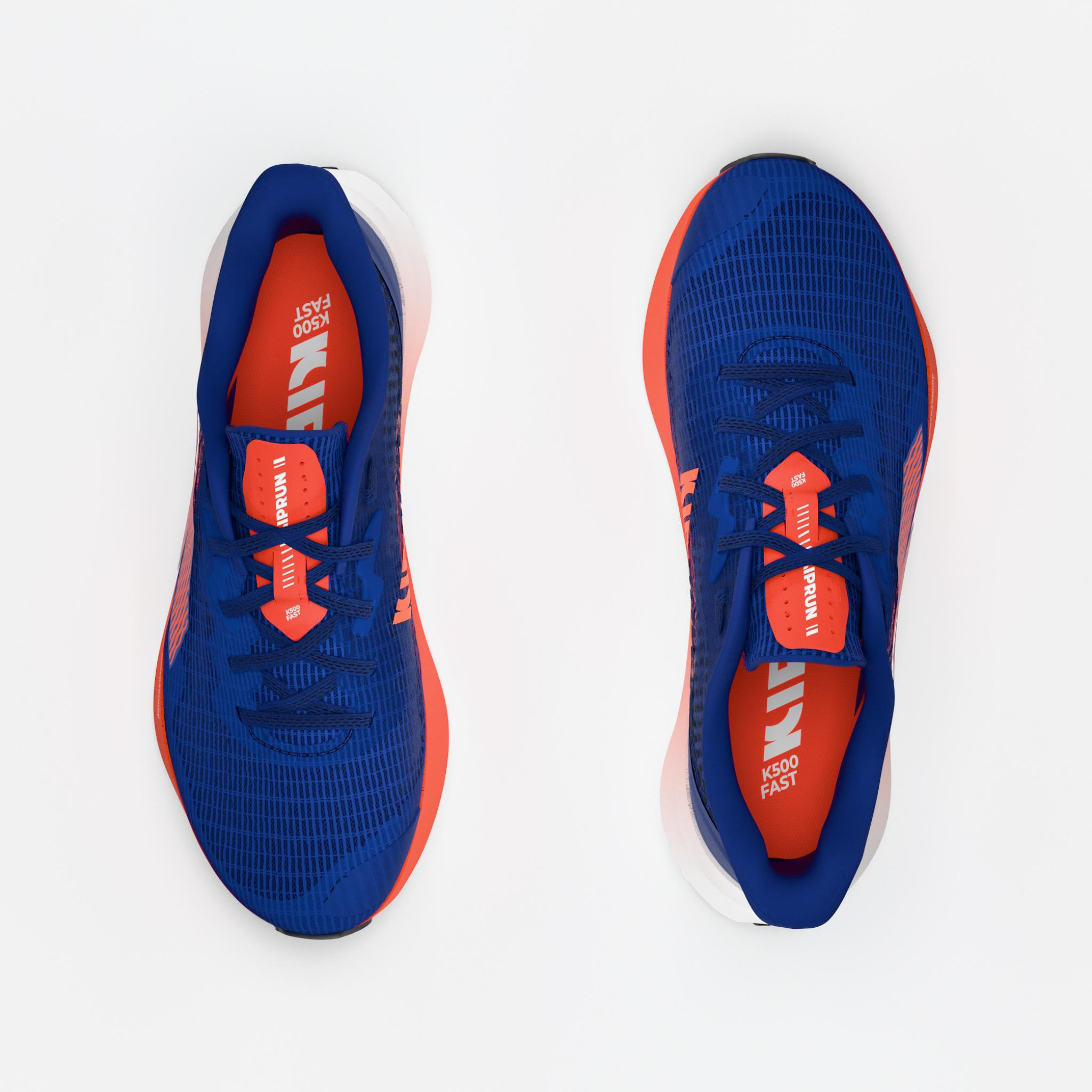 Scarpe running bambino K 500 FAST blu-rosso 8/9