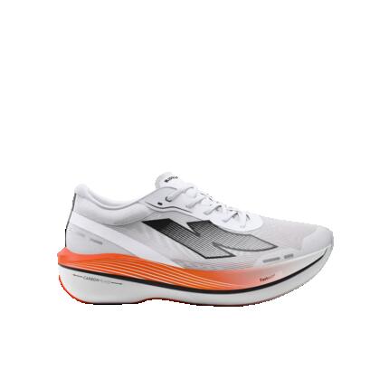Chaussures de running carbone homme, Kiprun Kipstorm Challenger blanc et orange