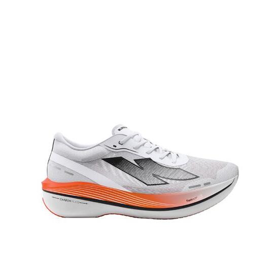 Chaussures de running carbone homme, Kiprun Kipstorm Challenger blanc et orange
