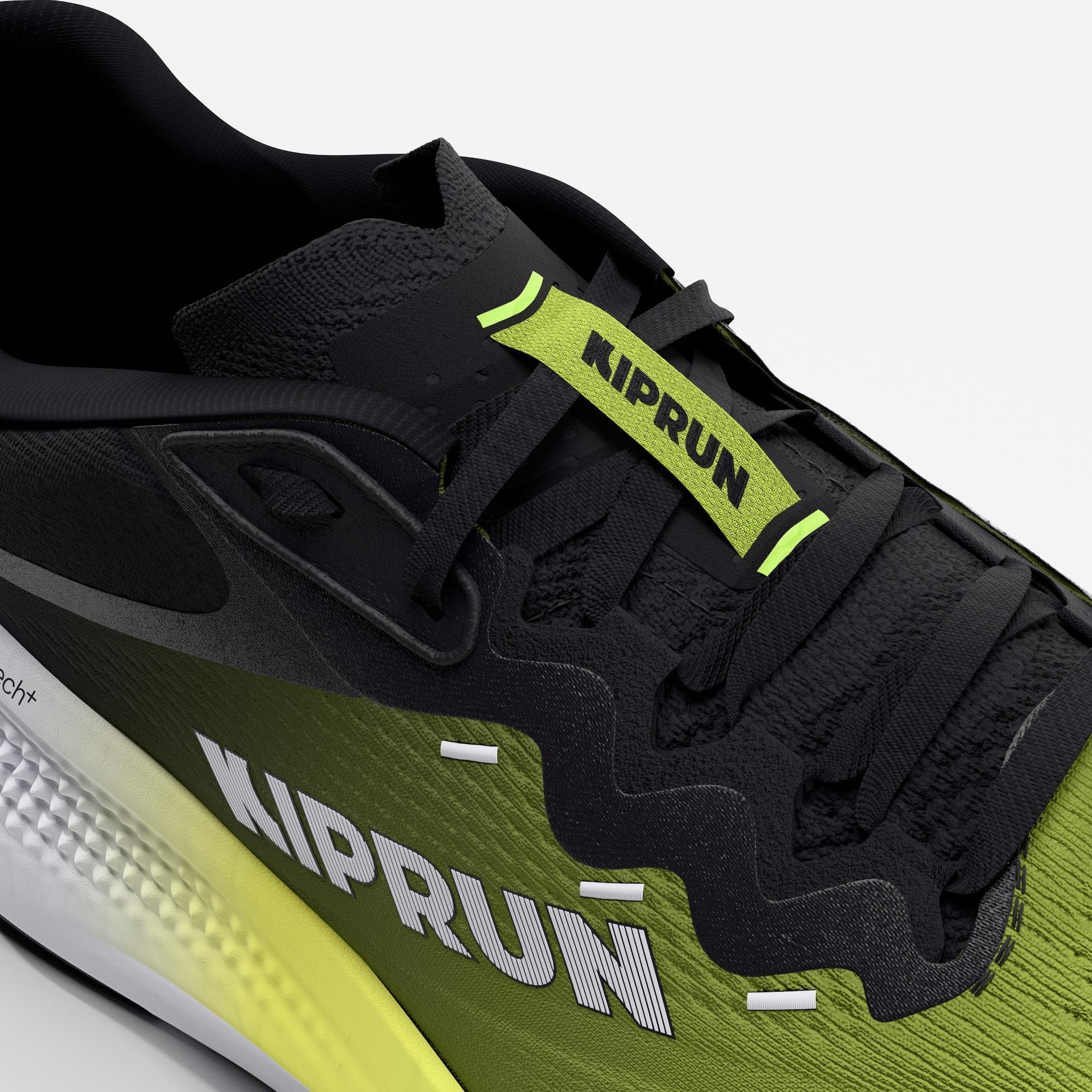 Herren-Strassenlaufschuhe, Kiprun Kipride Max Schwarz Gelb 8/8
