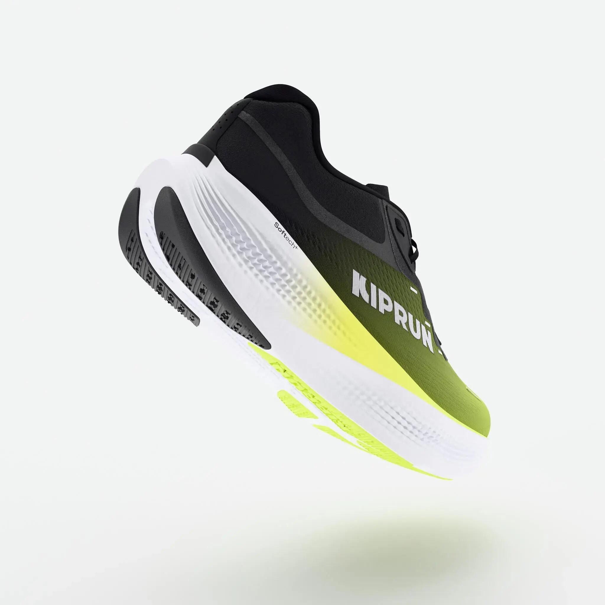 Men's road running shoes, Kiprun Kipride Max black yellow -  3