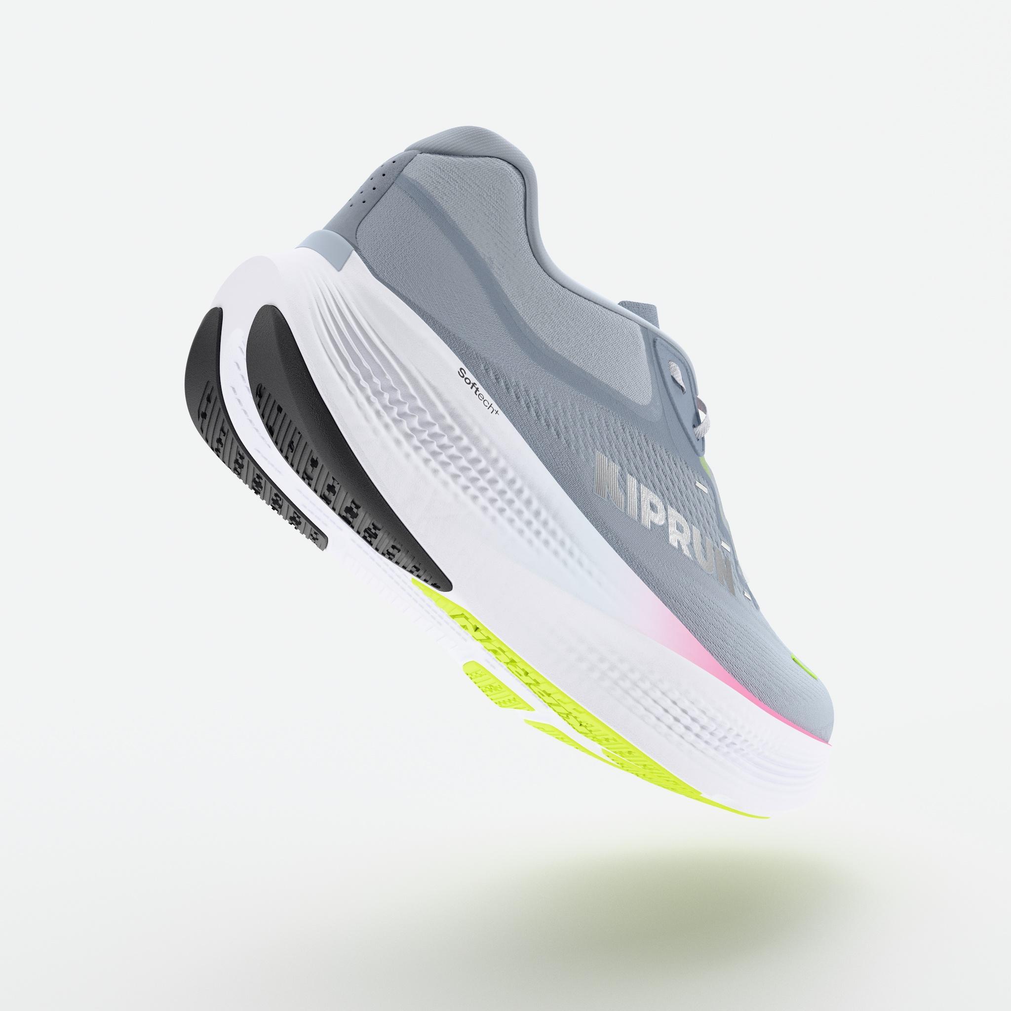 Chaussures de running route femme, Kiprun Kipride Max bleu clair 3/10