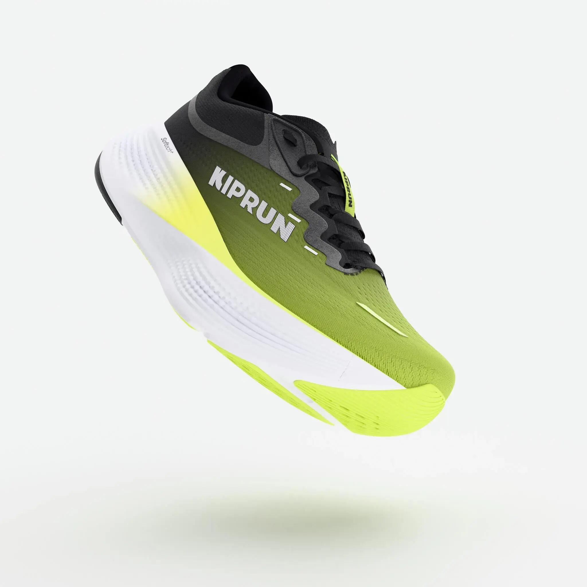 Men's road running shoes, Kiprun Kipride Max black yellow -  2